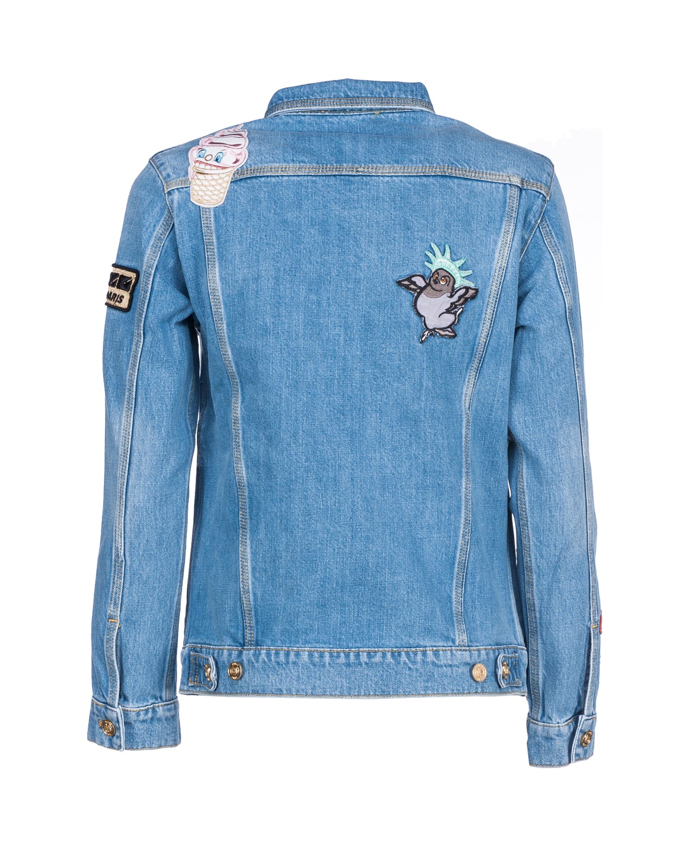 Kenzo Patches Denim Jacket - BLUE