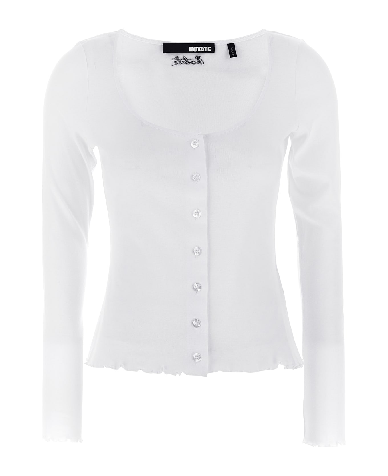 Rotate by Birger Christensen 'buttoned Ls' Top - White