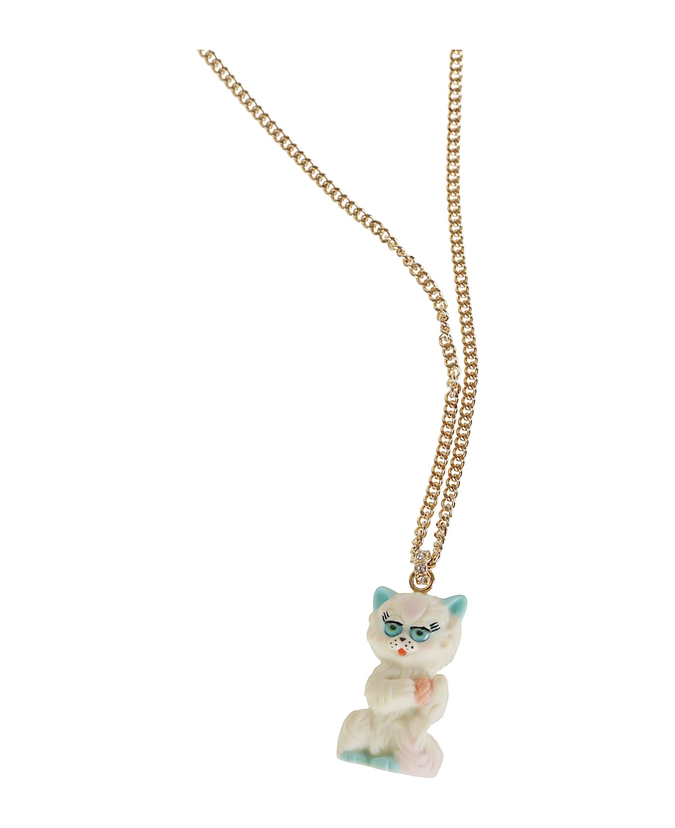 Valentino Garavani Necklace (l. 75) | Le Chat De La Maison | Metallo/strass/nylon - Golden