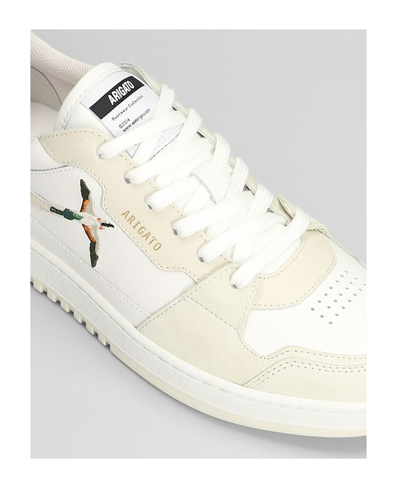 Axel Arigato Dice Lo Bee Bird Sneakers In White Leather - white