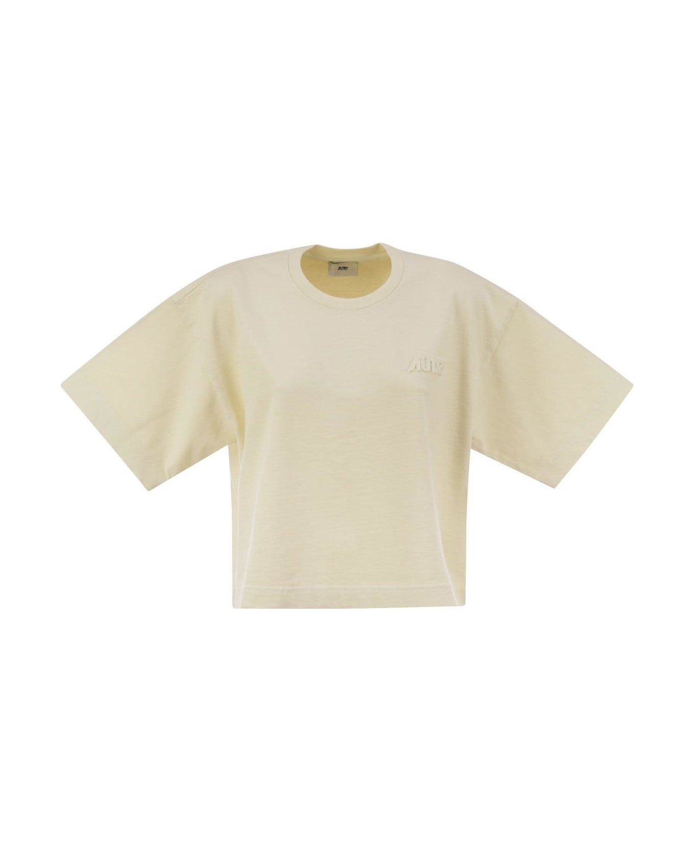 Autry Crewneck Cropped T-shirt