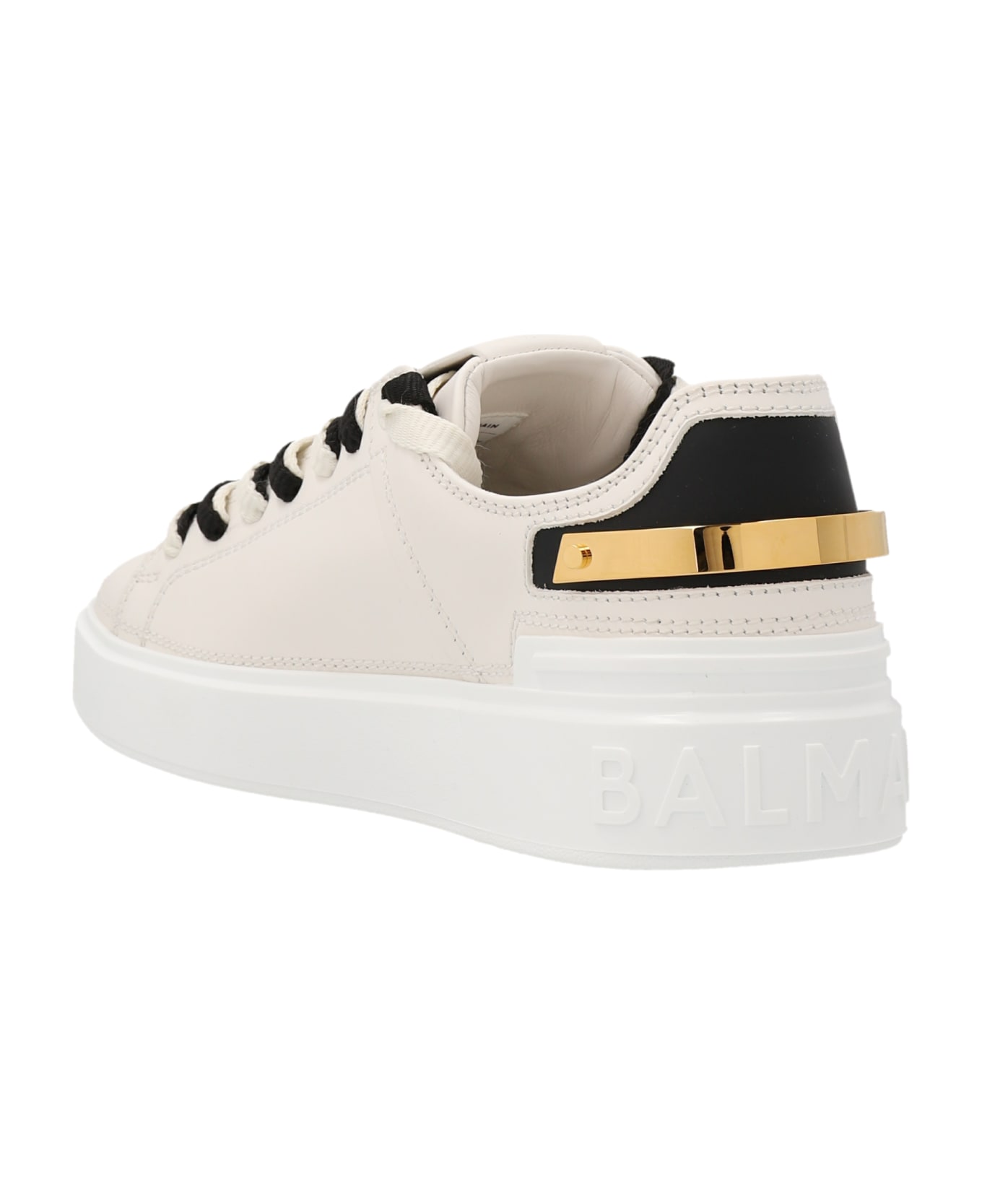 Balmain 'b Court' Sneakers - White/Black