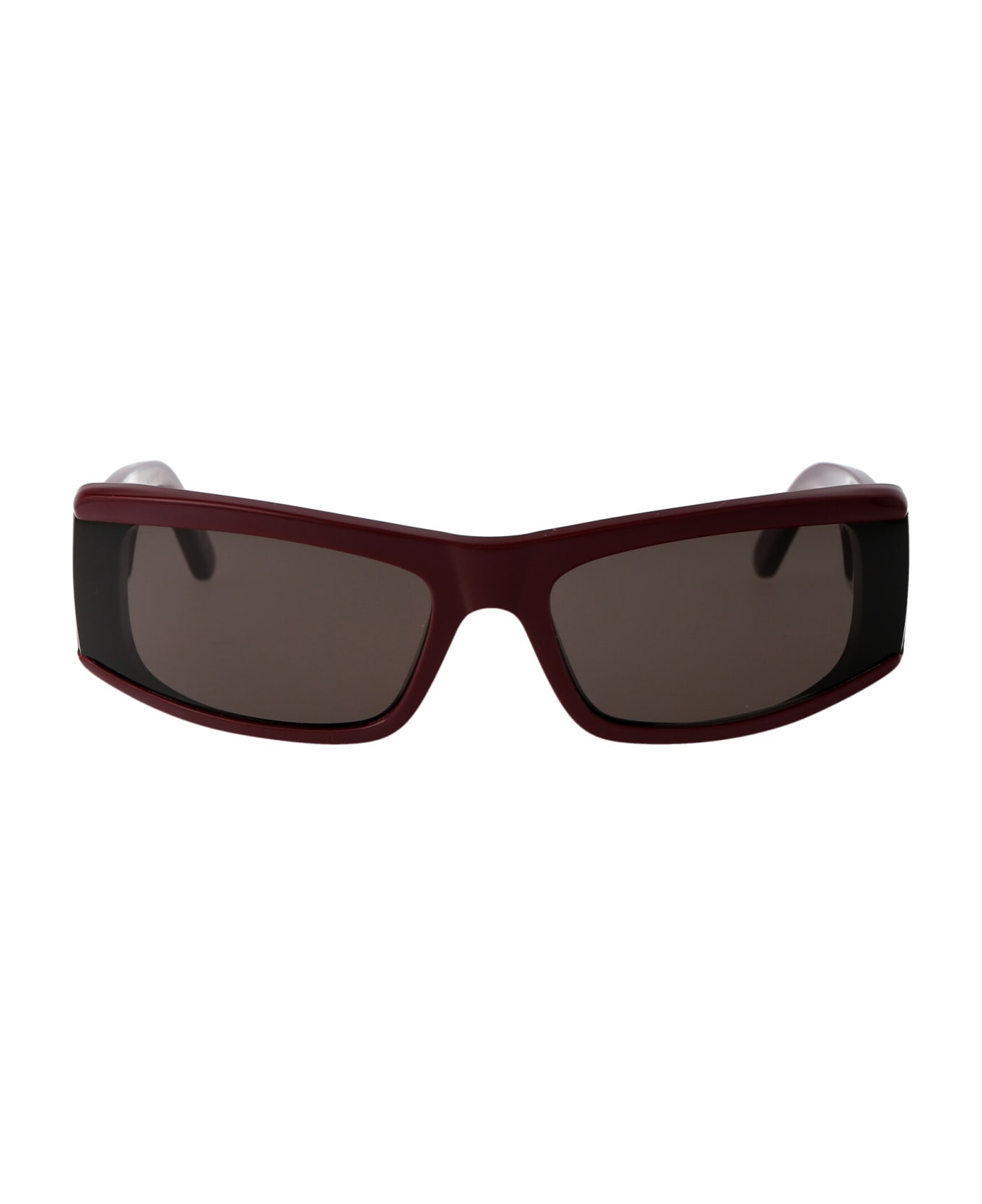 Balenciaga Eyewear Bb0301s Sunglasses - 004 BURGUNDY BURGUNDY GREY