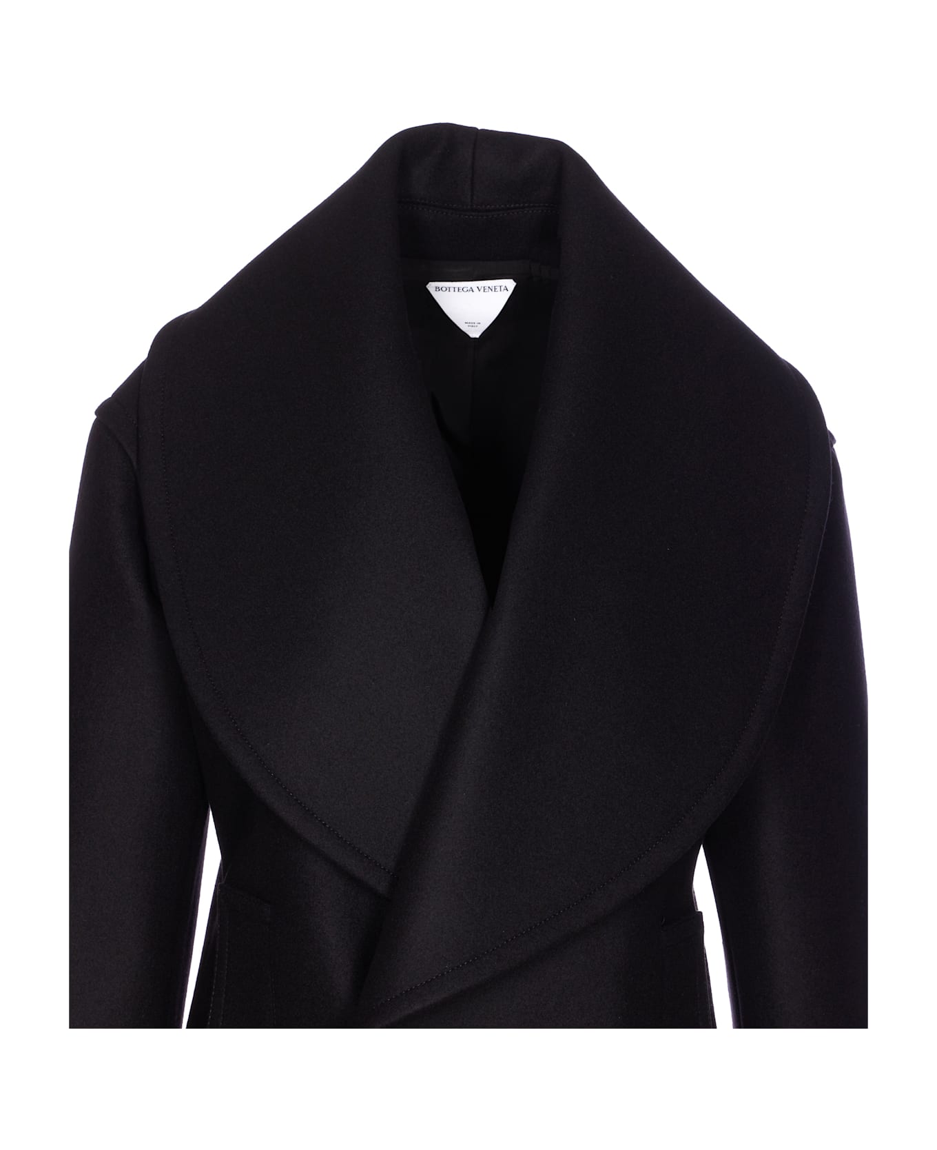 Bottega Veneta Double Breasted Coat - Black