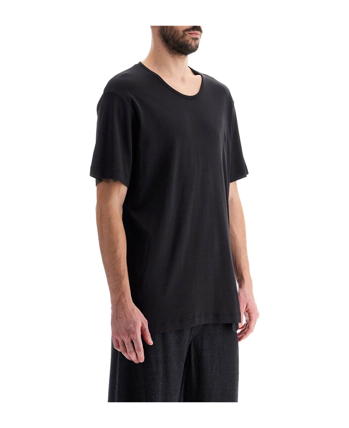 Lemaire Relaxed Fit Crewneck T-shirt - SQUID INK