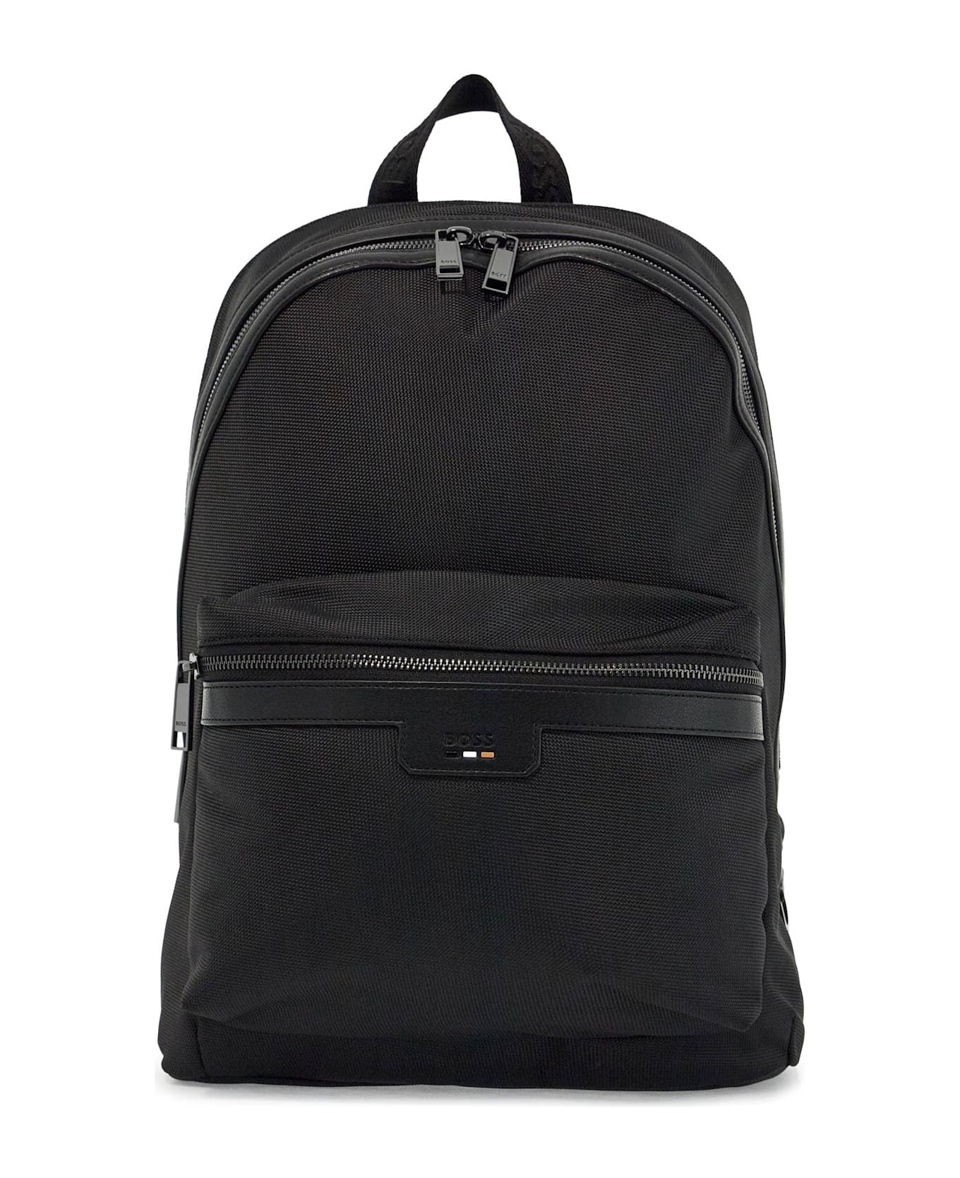 Hugo Boss Recycled Fabric Backpack - Black