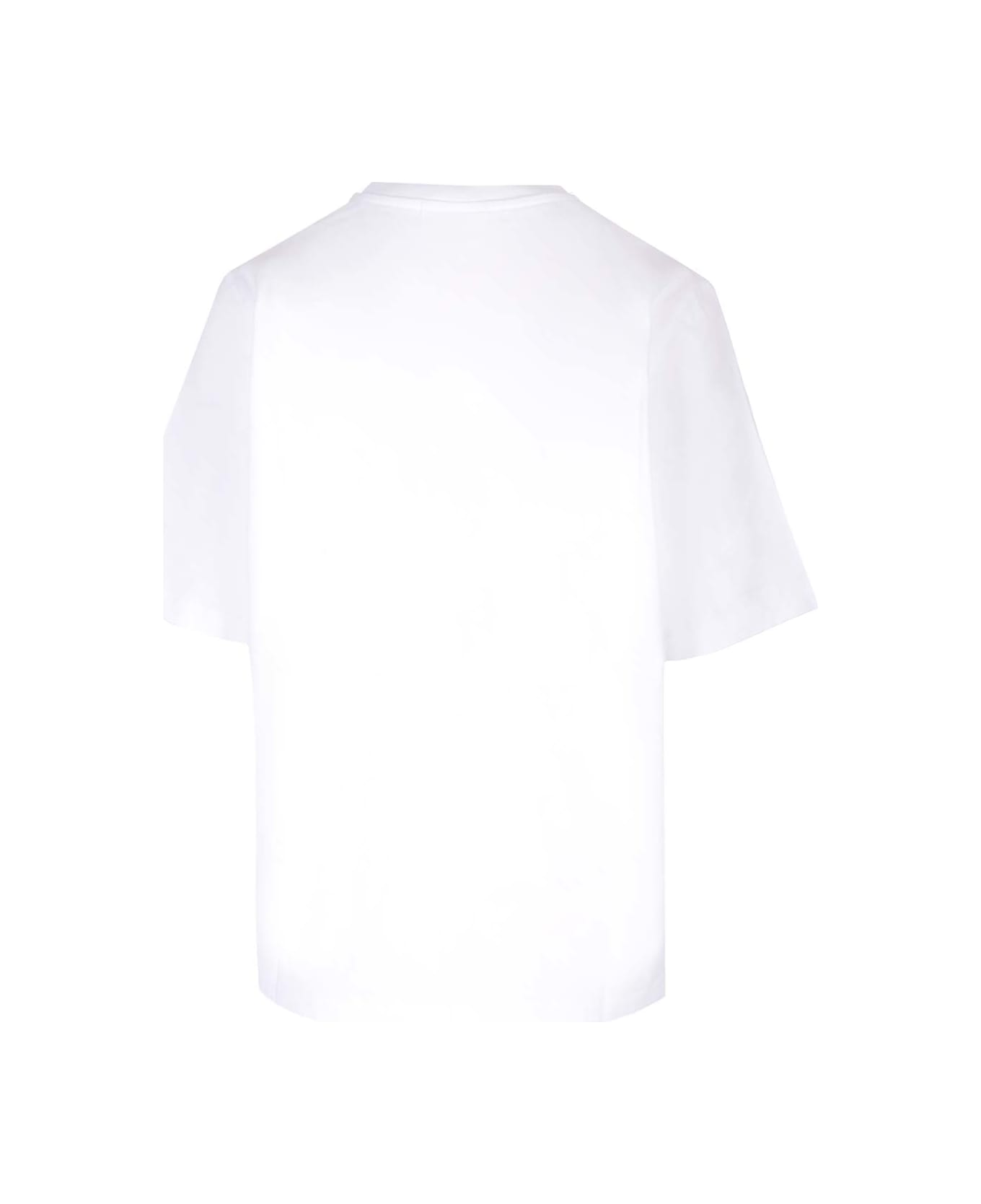 Maison Kitsuné Flowers Embroidery T-shirt - White