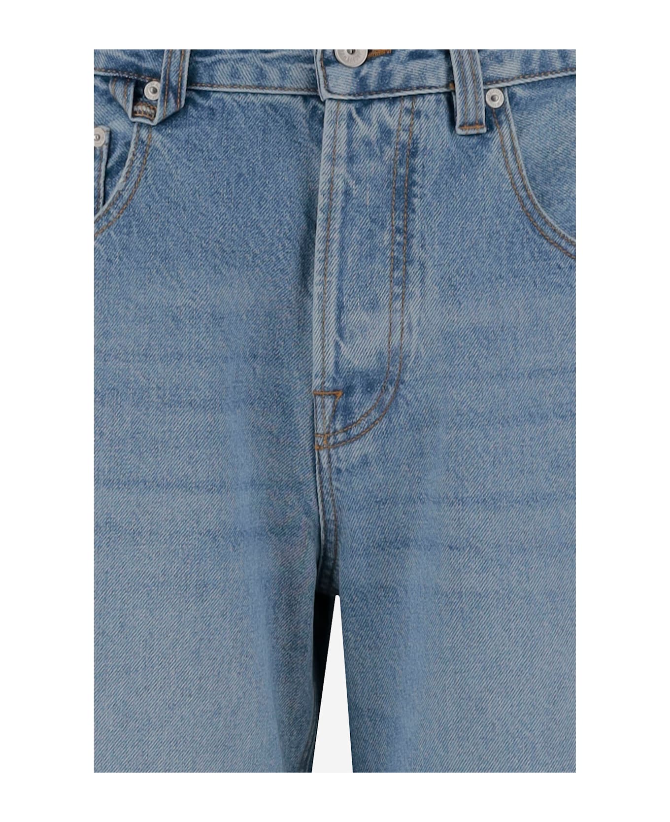 Jacquemus Cotton Denim Jeans - DENIM BLU