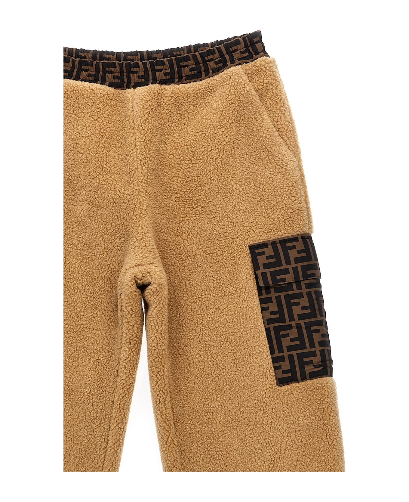 Fendi Faux Fur Pants - Beige