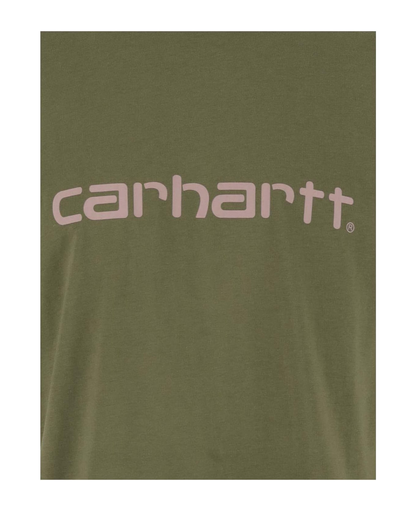 Carhartt Cotton T-shirt With Logo - Verde