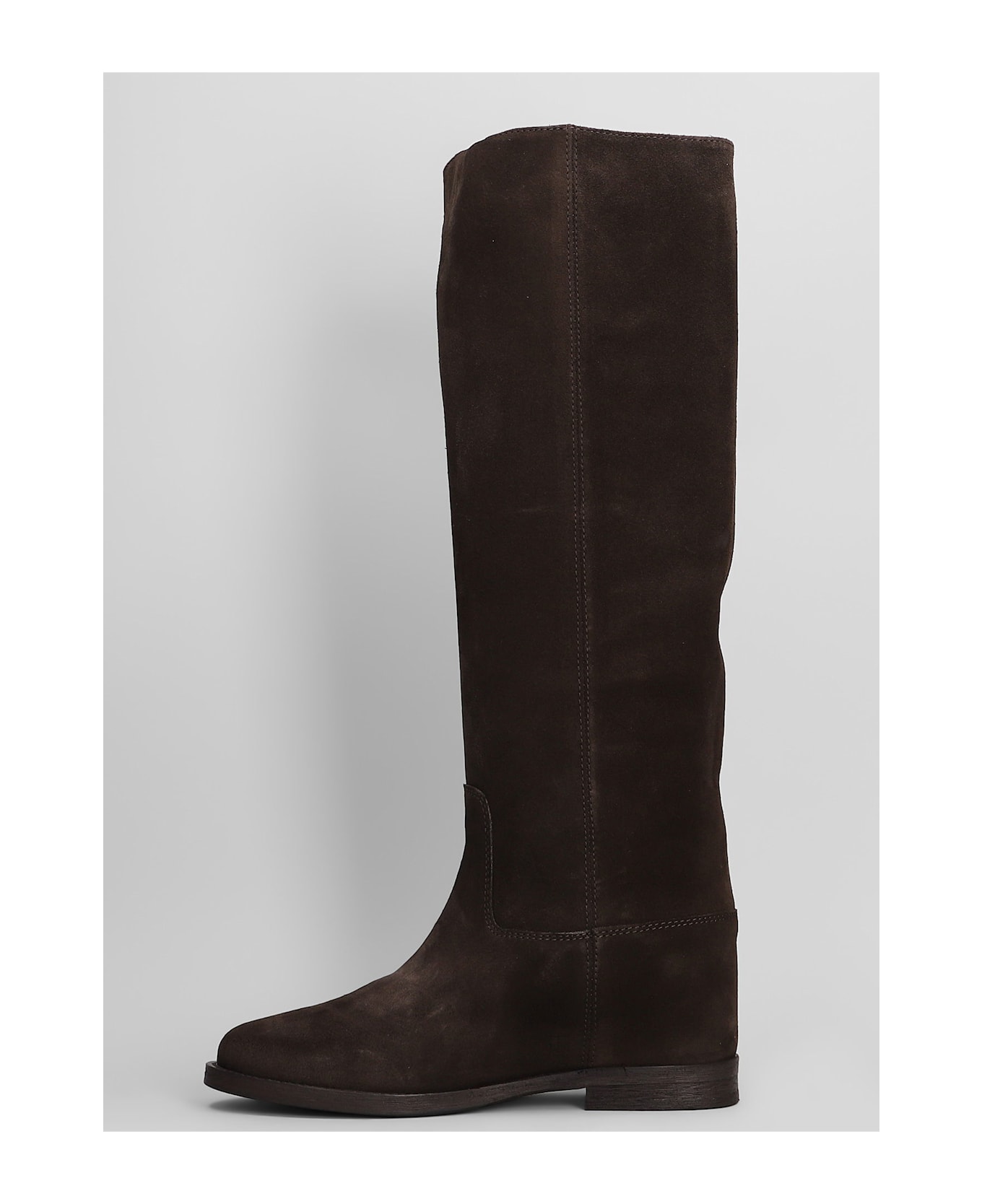 Via Roma 15 In Dark Brown Suede - dark brown