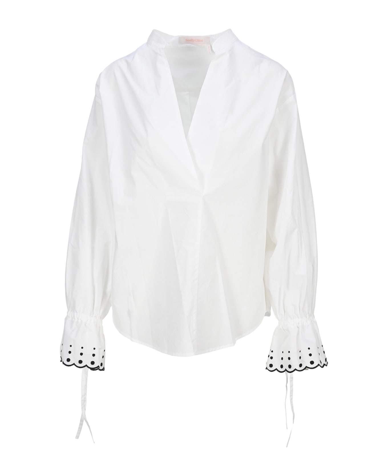 See by Chloé See By Chloe
 Flared Cuff Blouse - WHITE