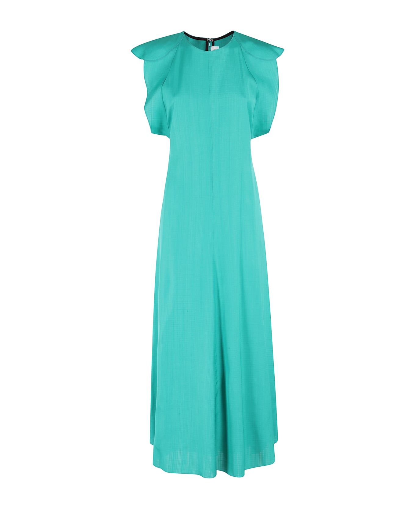 Victoria Beckham Folded Cap Sleeve Midi Dress
