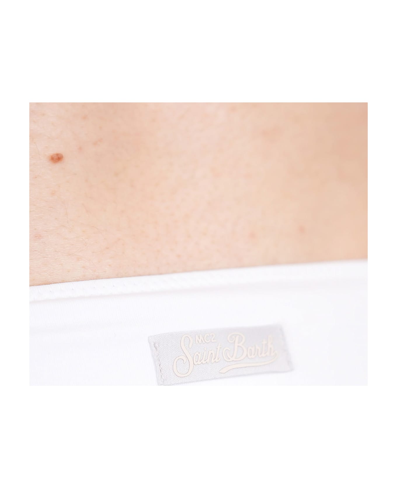 MC2 Saint Barth Marielle Beachwear In White Polyamide - white