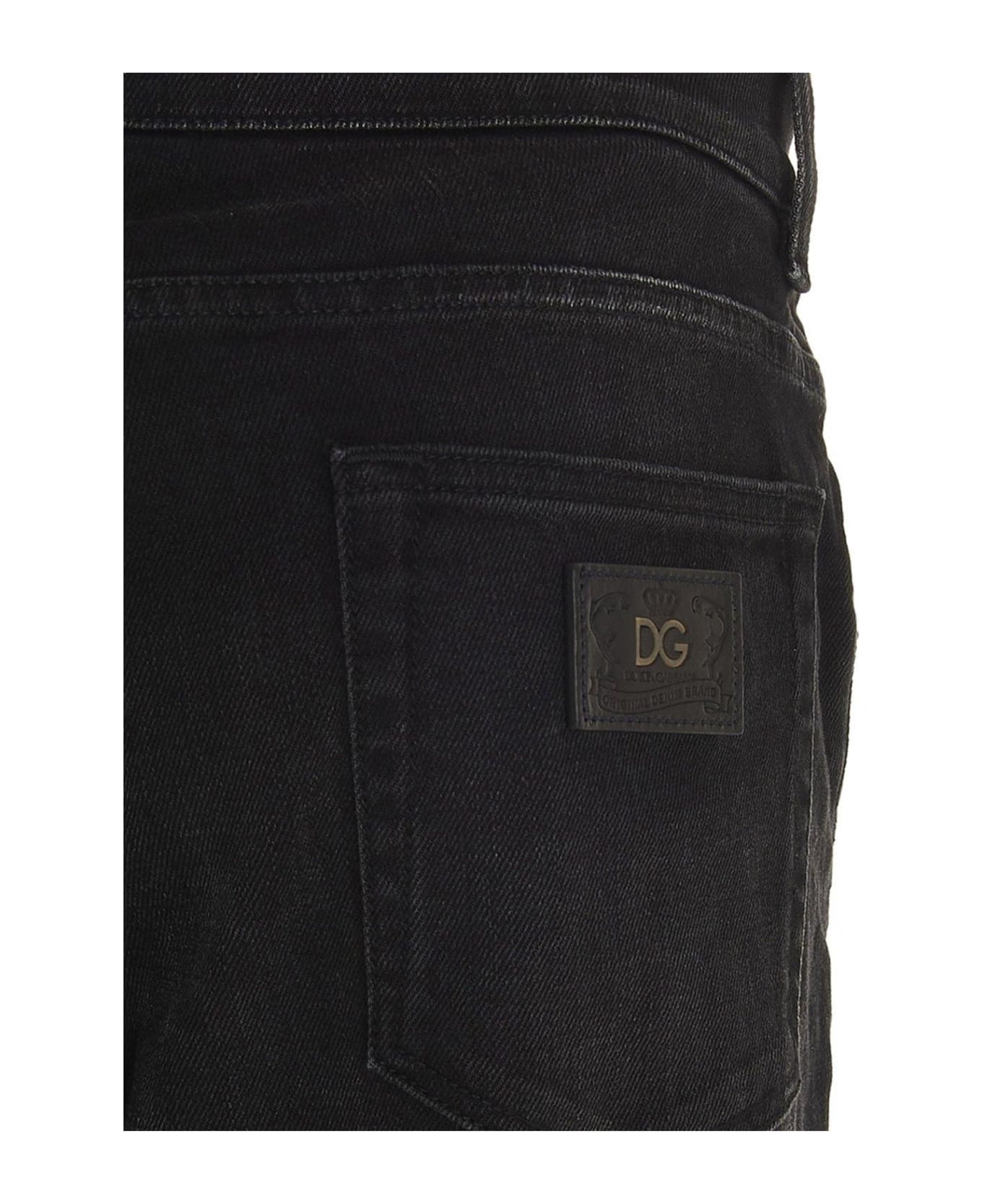 Dolce & Gabbana Logo Patch Jeans - VARABBINATA デニム