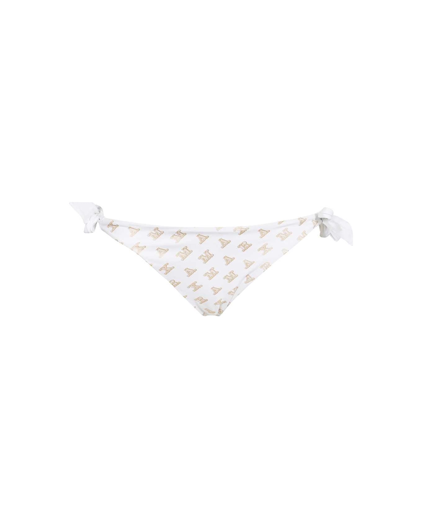 Max Mara Tie Side Bikini Hipster - White