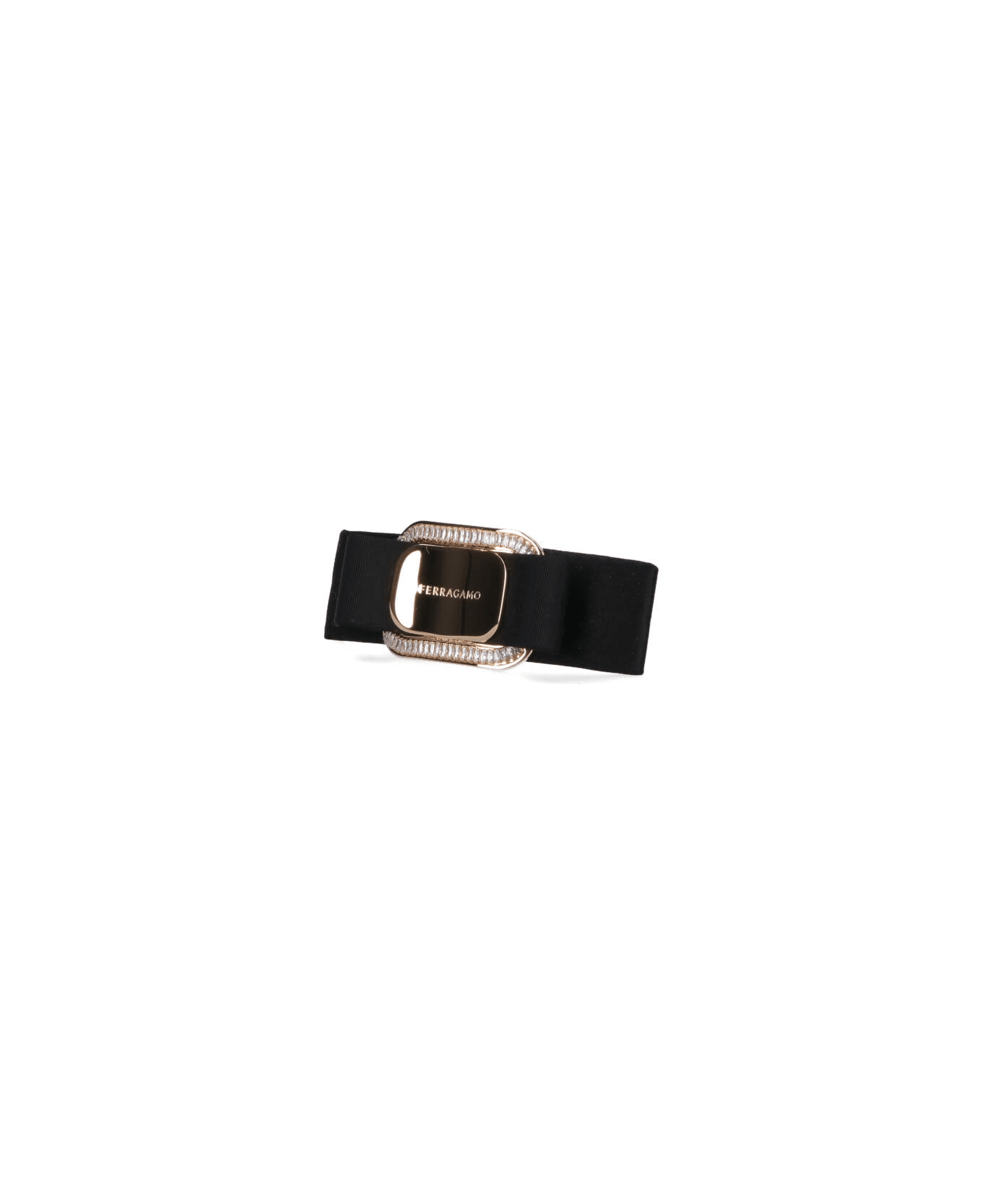 Ferragamo 'vara' Grosgrain Clasp - Black  