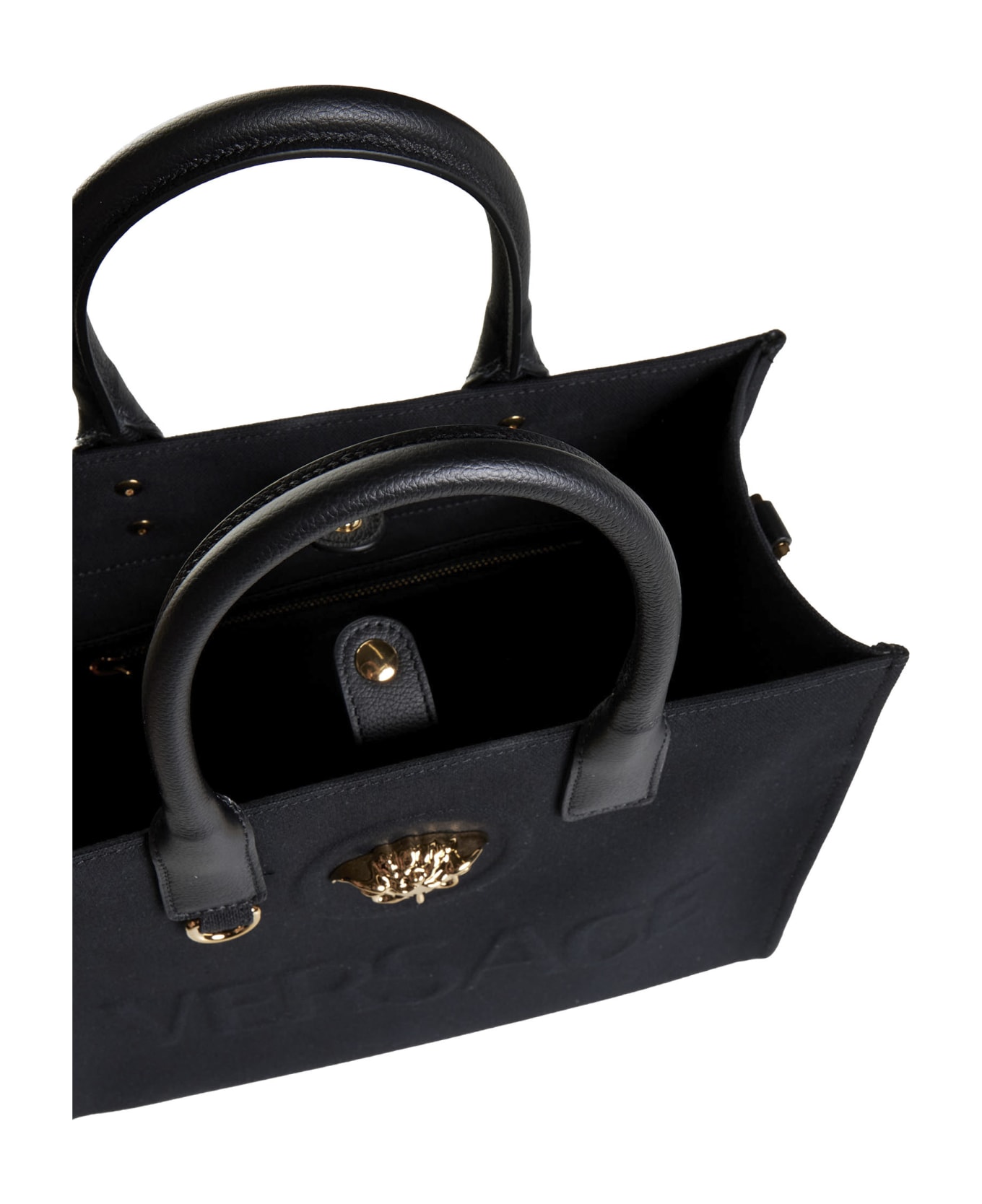 Versace La Medusa Tote Bag - Nero+oro Versace