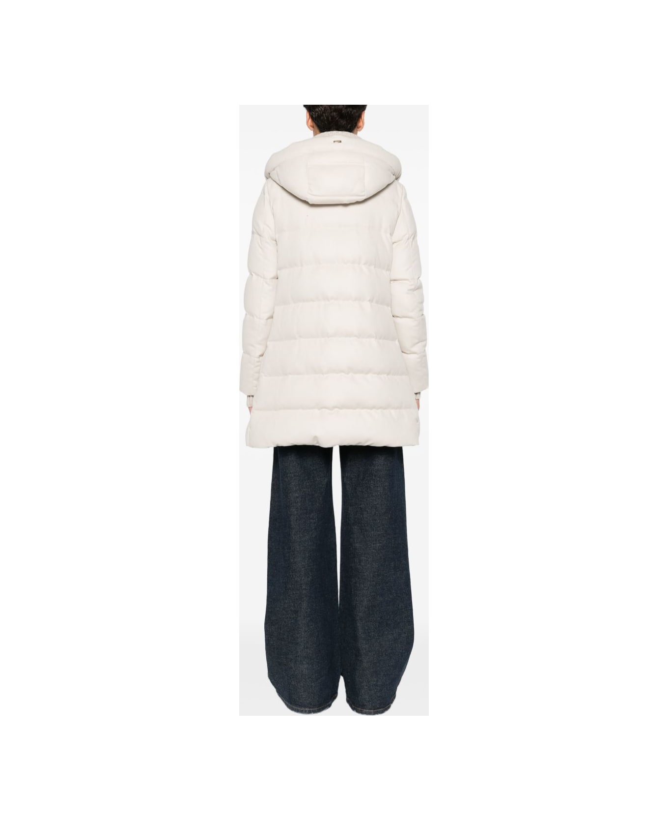 Herno Midi Down Jacket - Powder