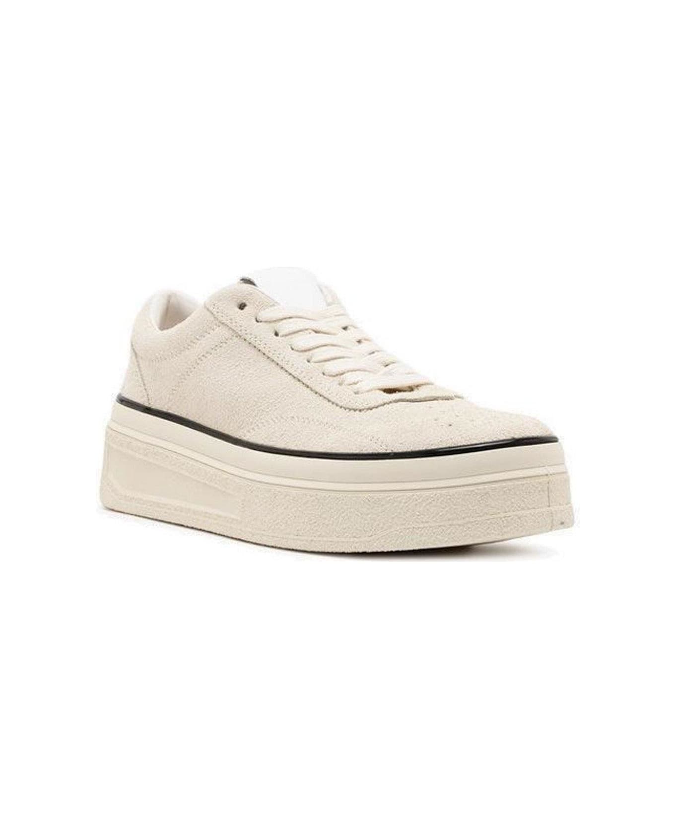 Jil Sander Platofrm Low-top Sneakers - White