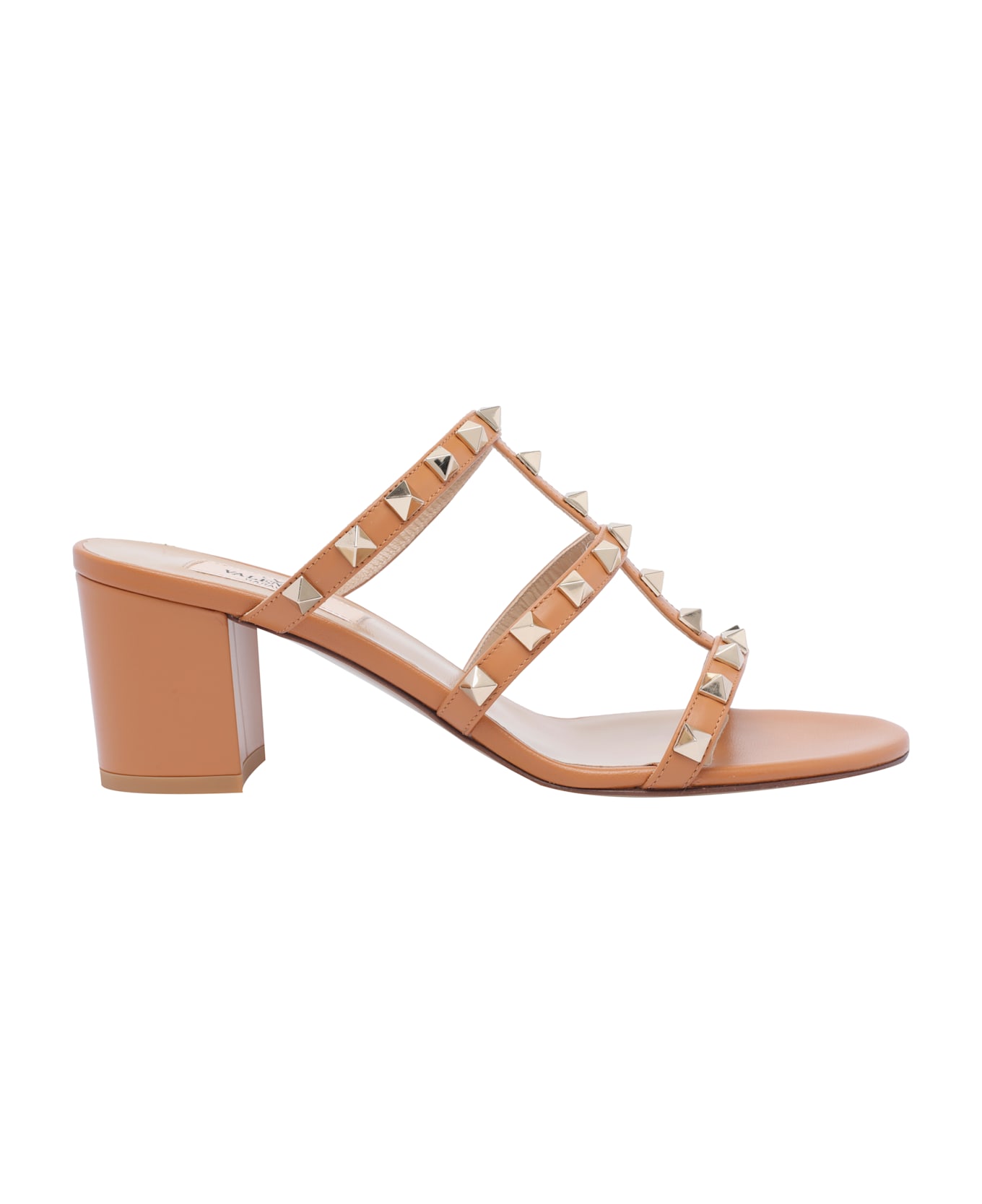 Valentino Garavani Rockstud Pump Sandals - Orange