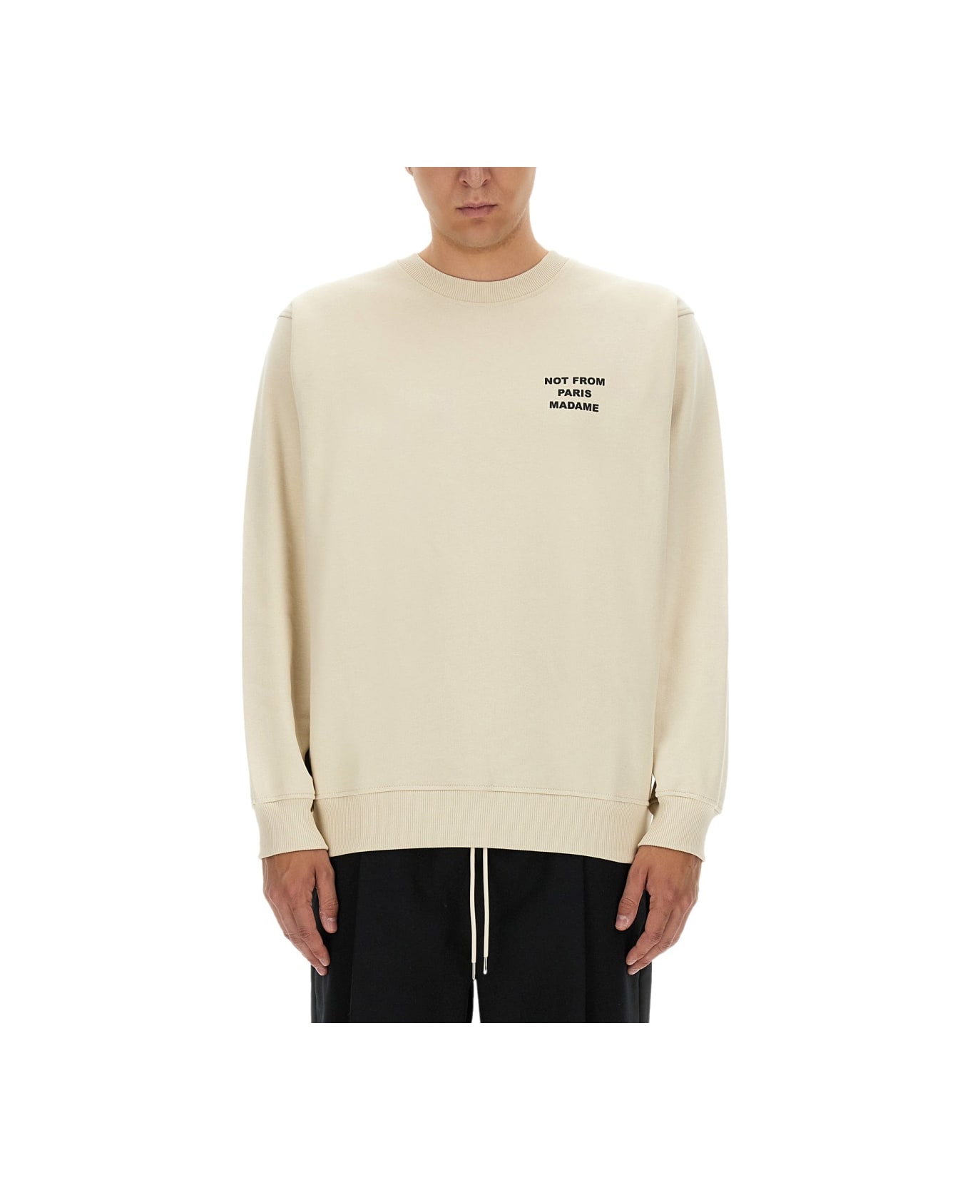 Drôle de Monsieur "slogan" Sweatshirt - IVORY