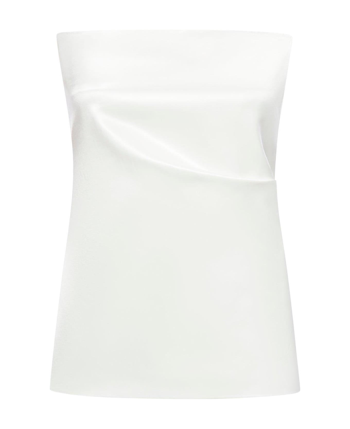 SportMax Strapless Bustier Top - White
