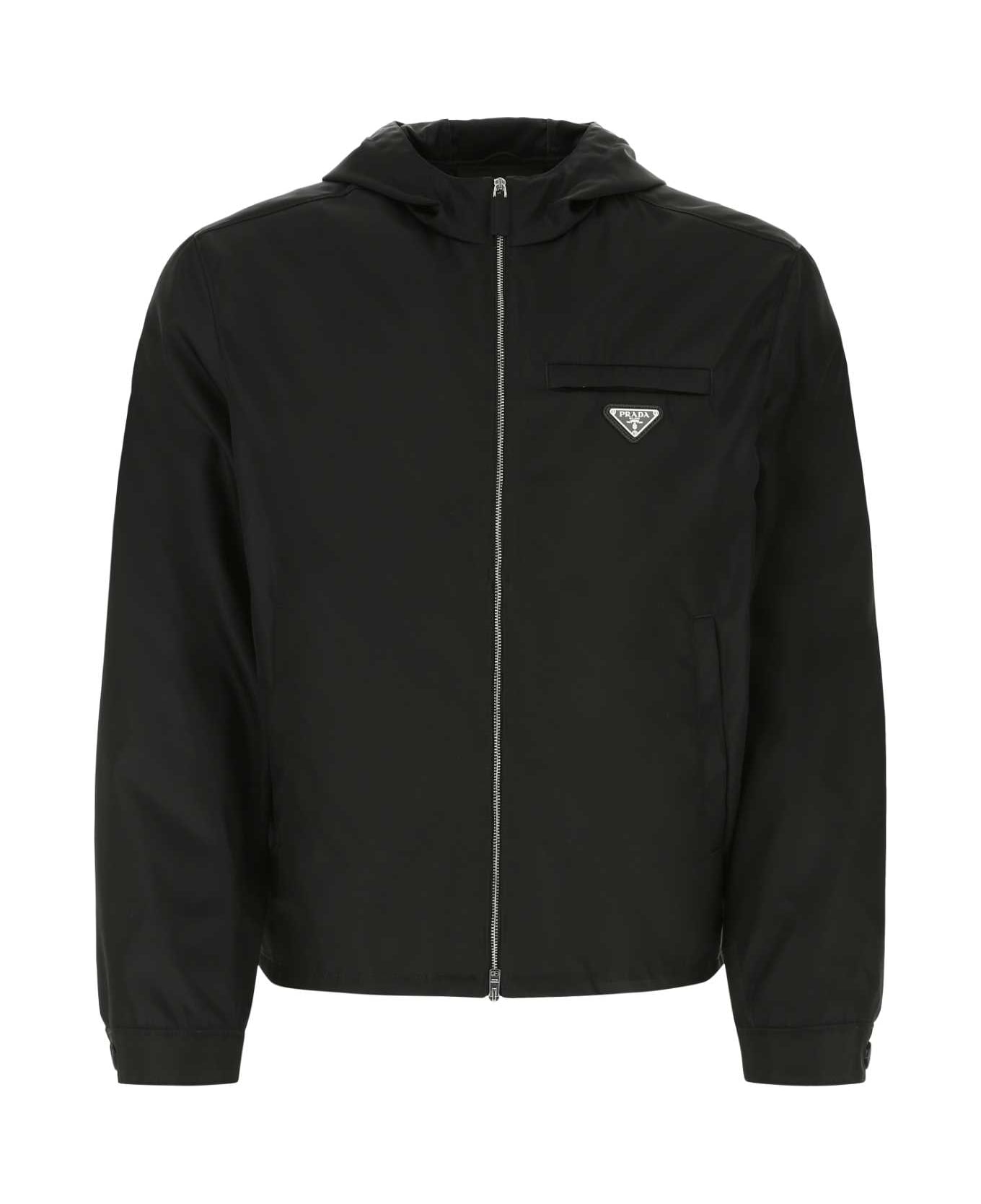 Prada Black Re-nylon Jacket | italist