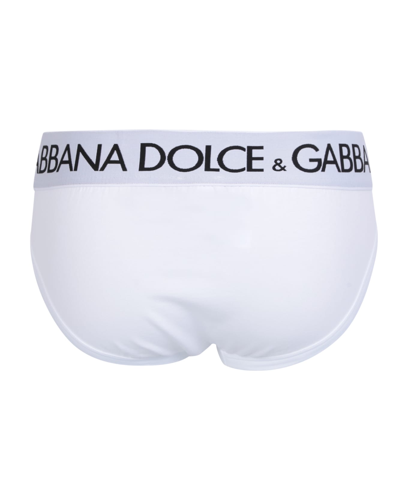 Dolce & Gabbana Elasticated Logo Waist Briefs - White ショーツ