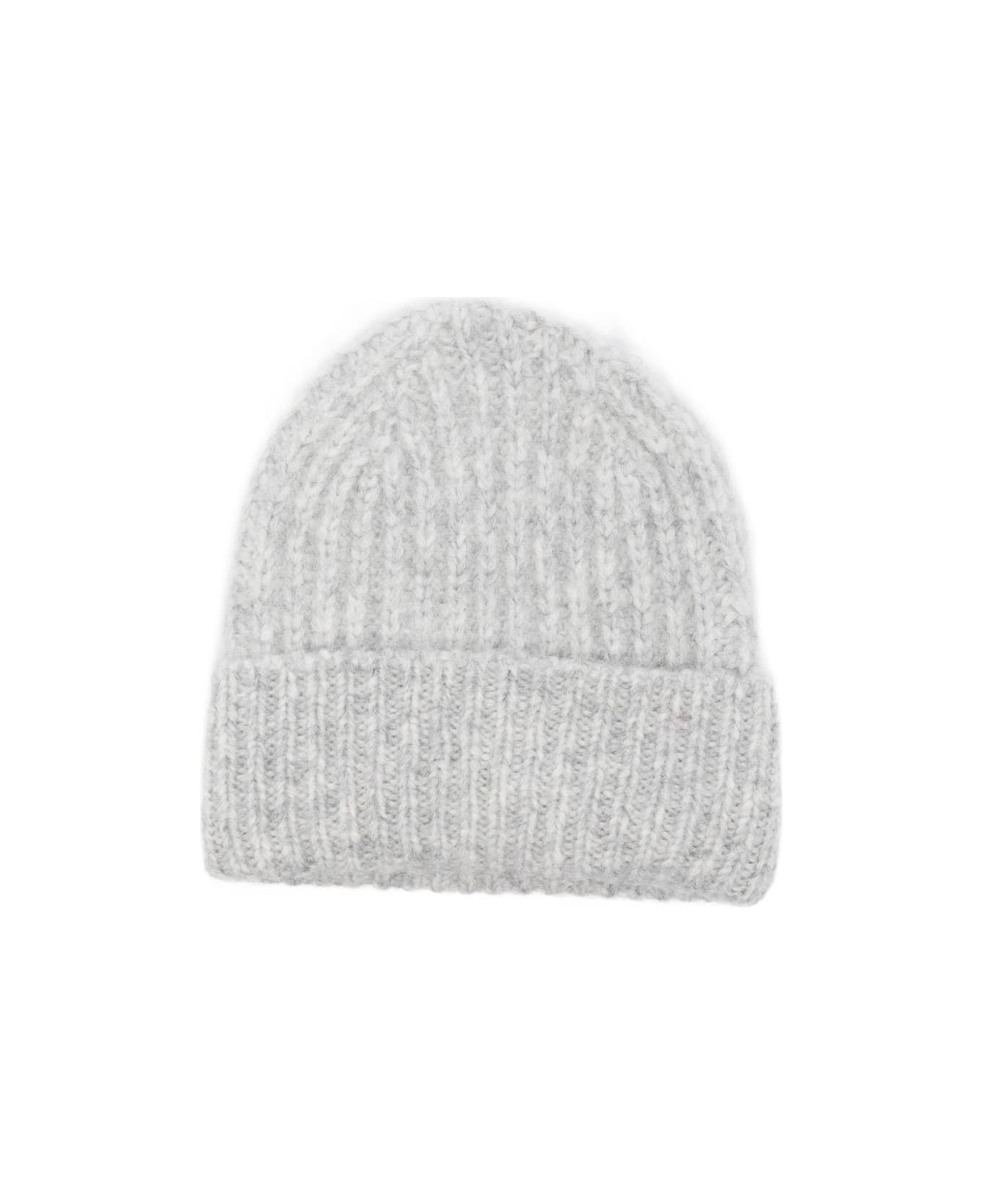 Closed Wool Beanie - Grey