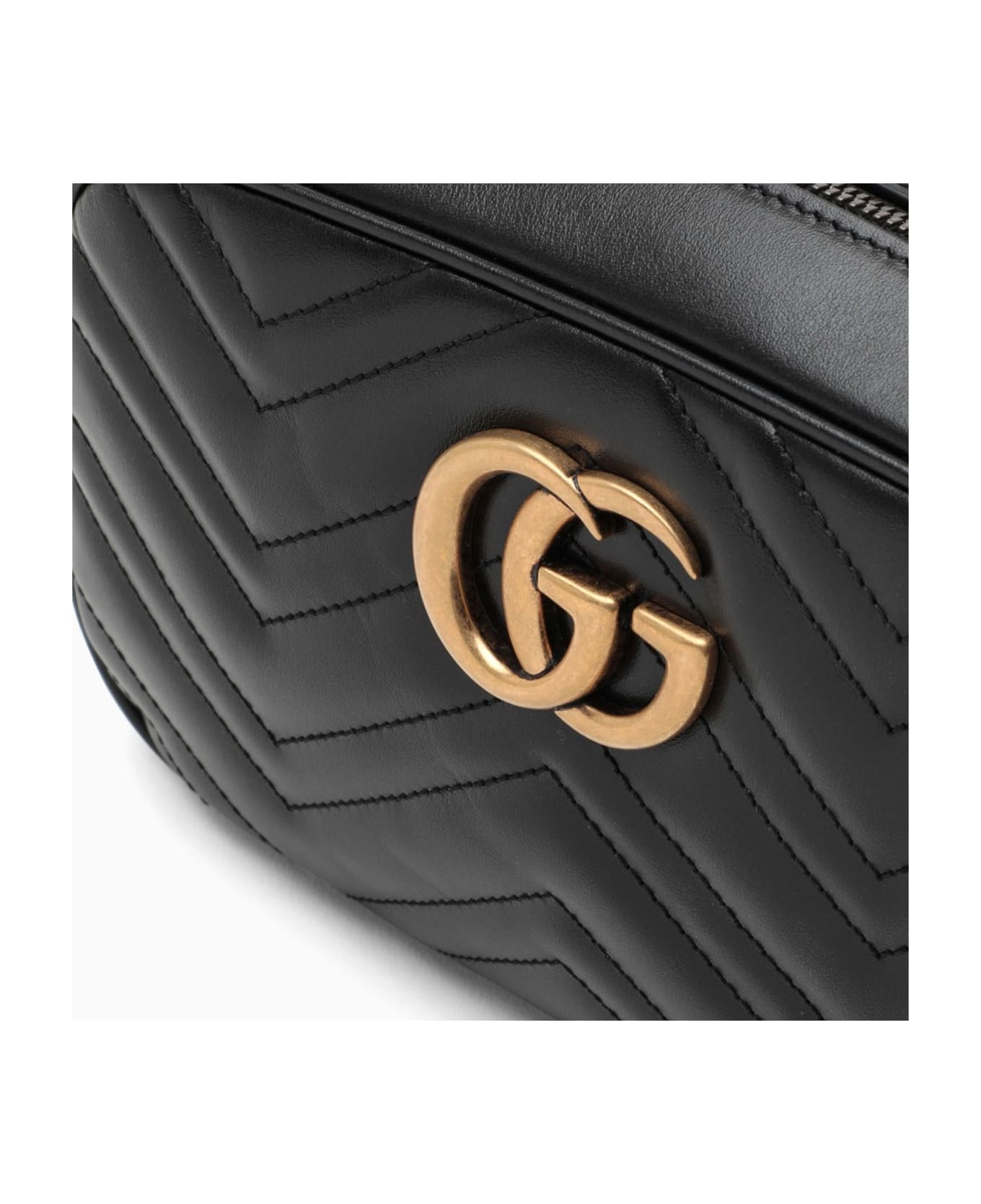 GG Marmont matelassé mini shoulder bag in white leather