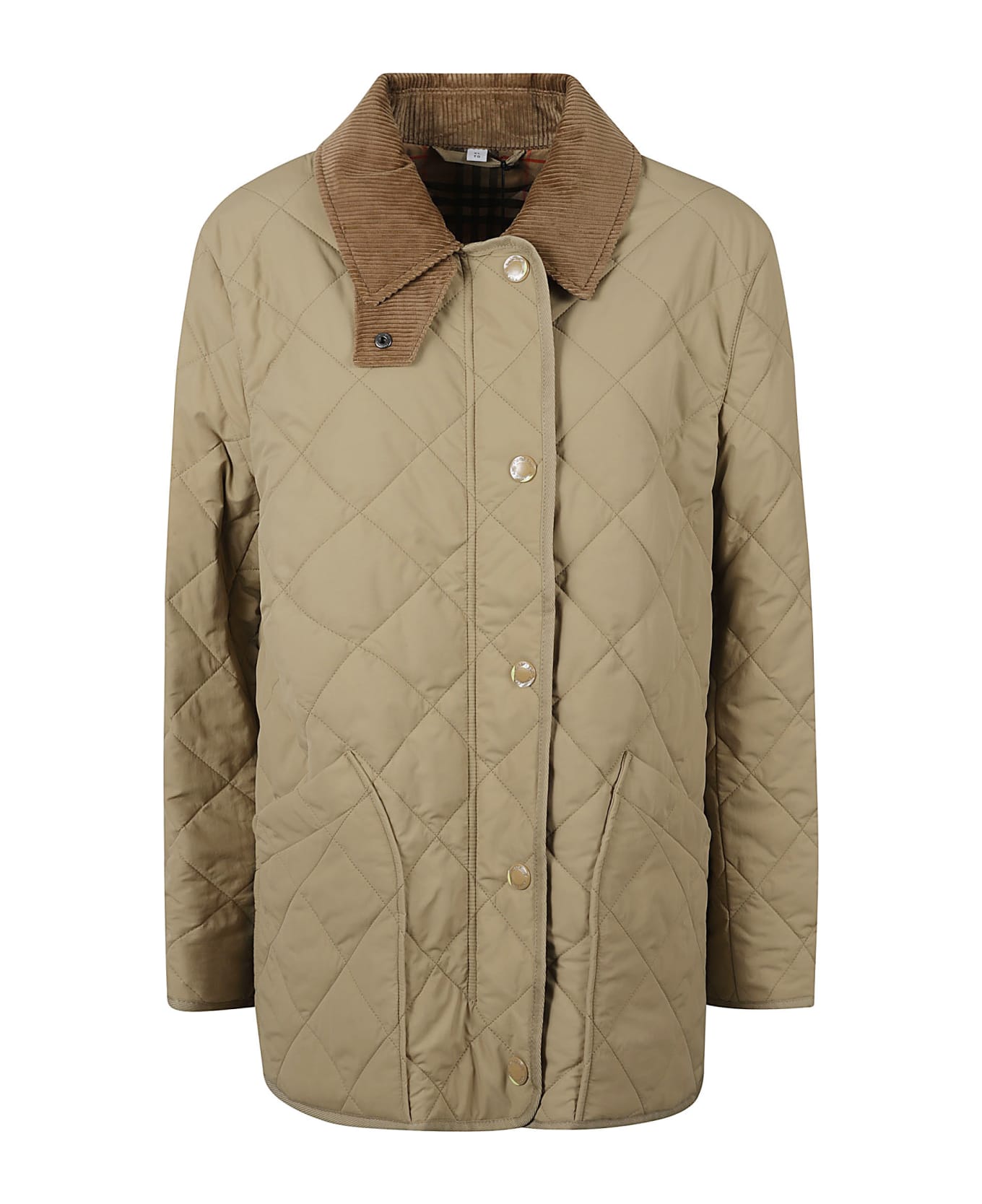 Burberry Quilted Down Jacket - Beige