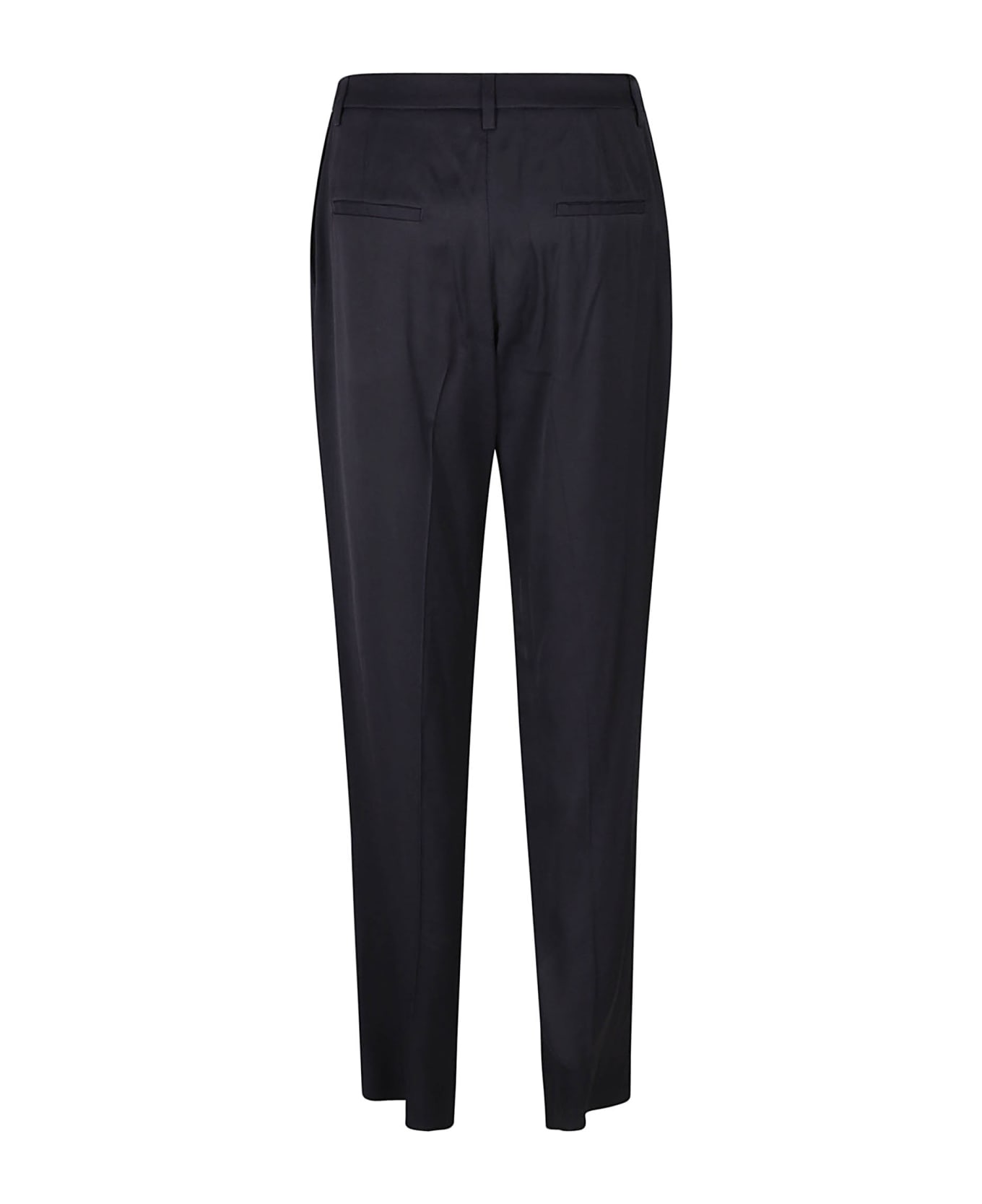 Fabiana Filippi Regular Fit Plain Trousers - Blue Inchiostro