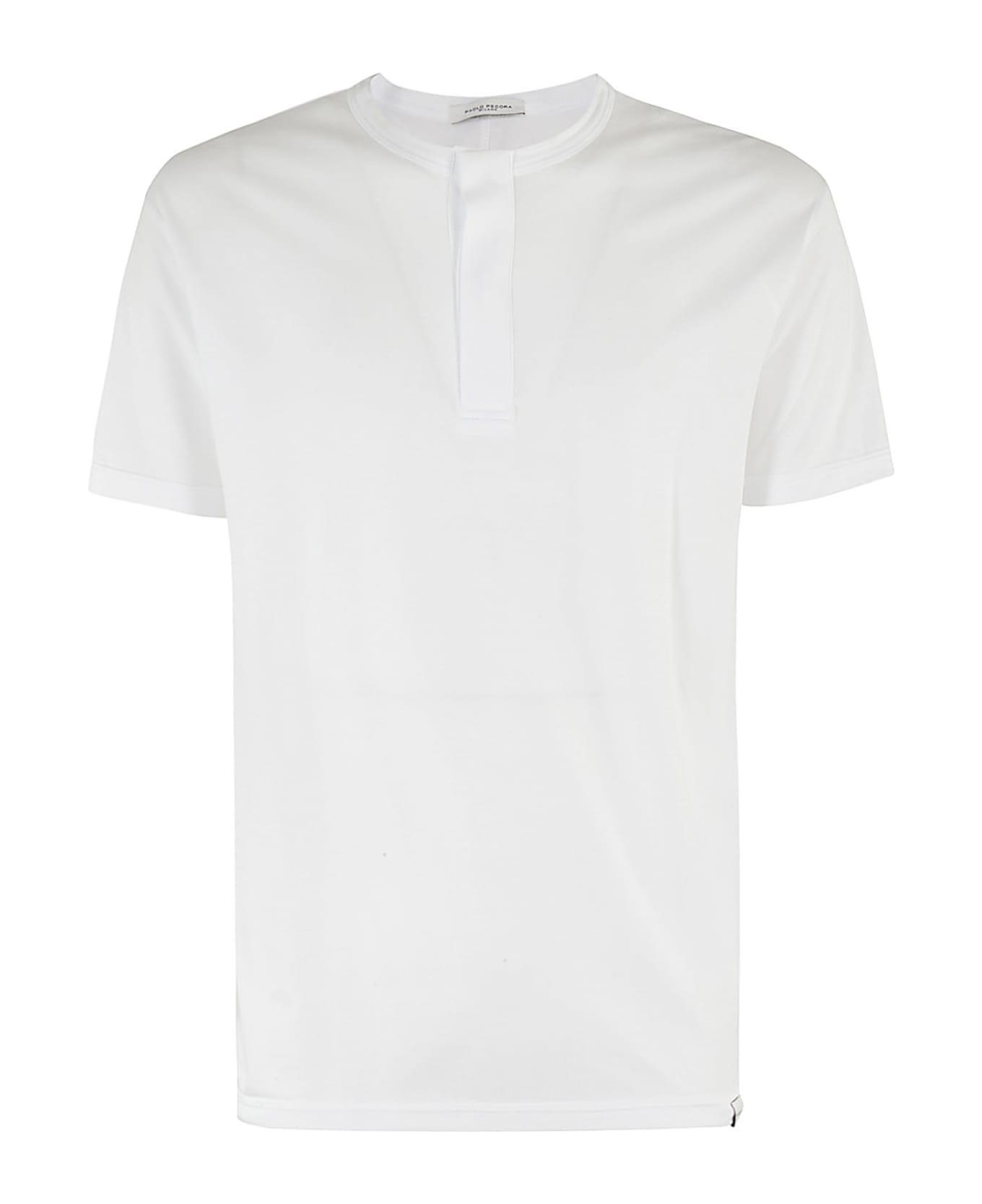 Paolo Pecora T Shirt Jersey - Bianco Ottico