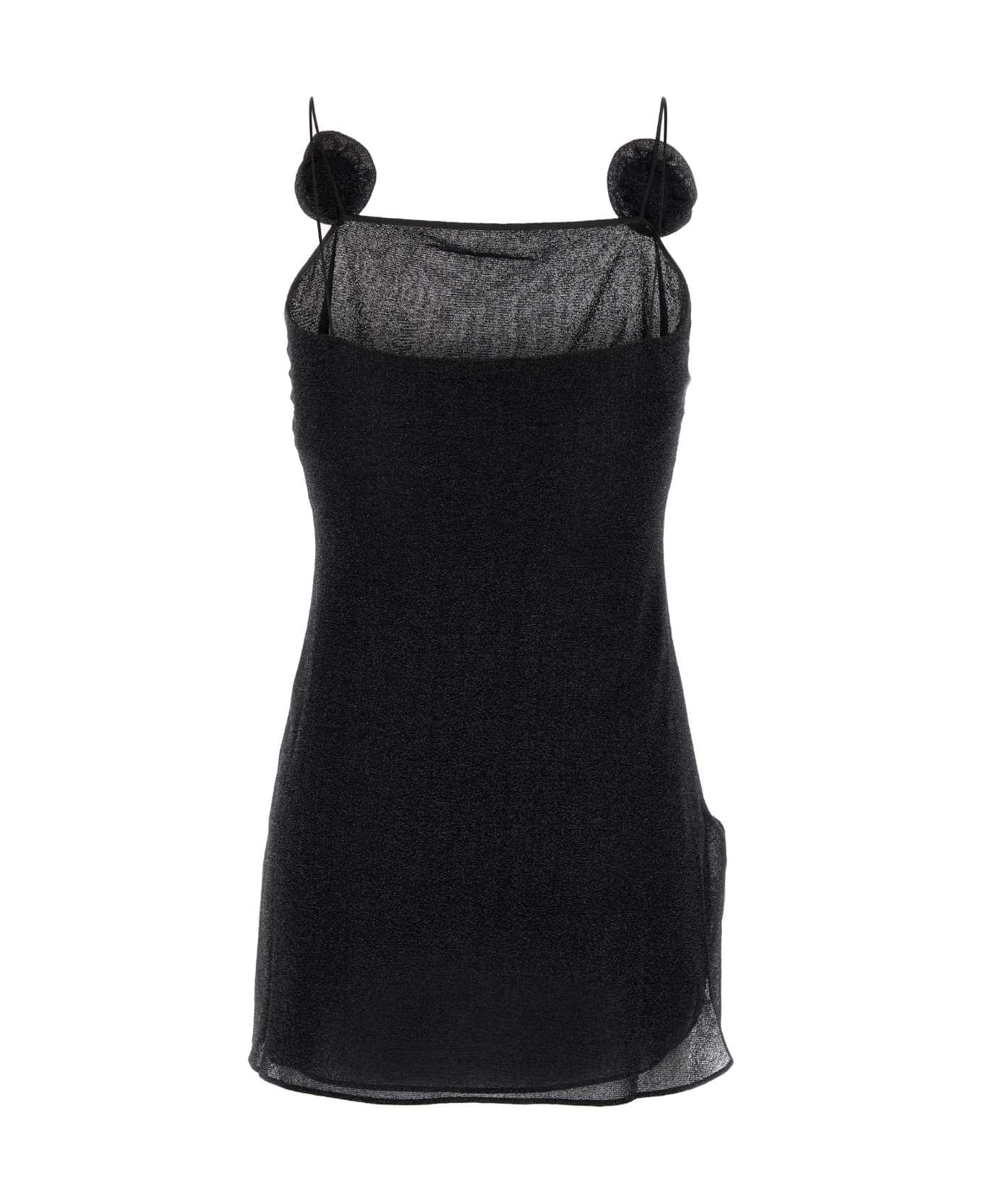 ワンピース Oseree FW25 Black nylon mini dress (FDF257 BLACK) Oseree Black Nylon Mini Dress | italist