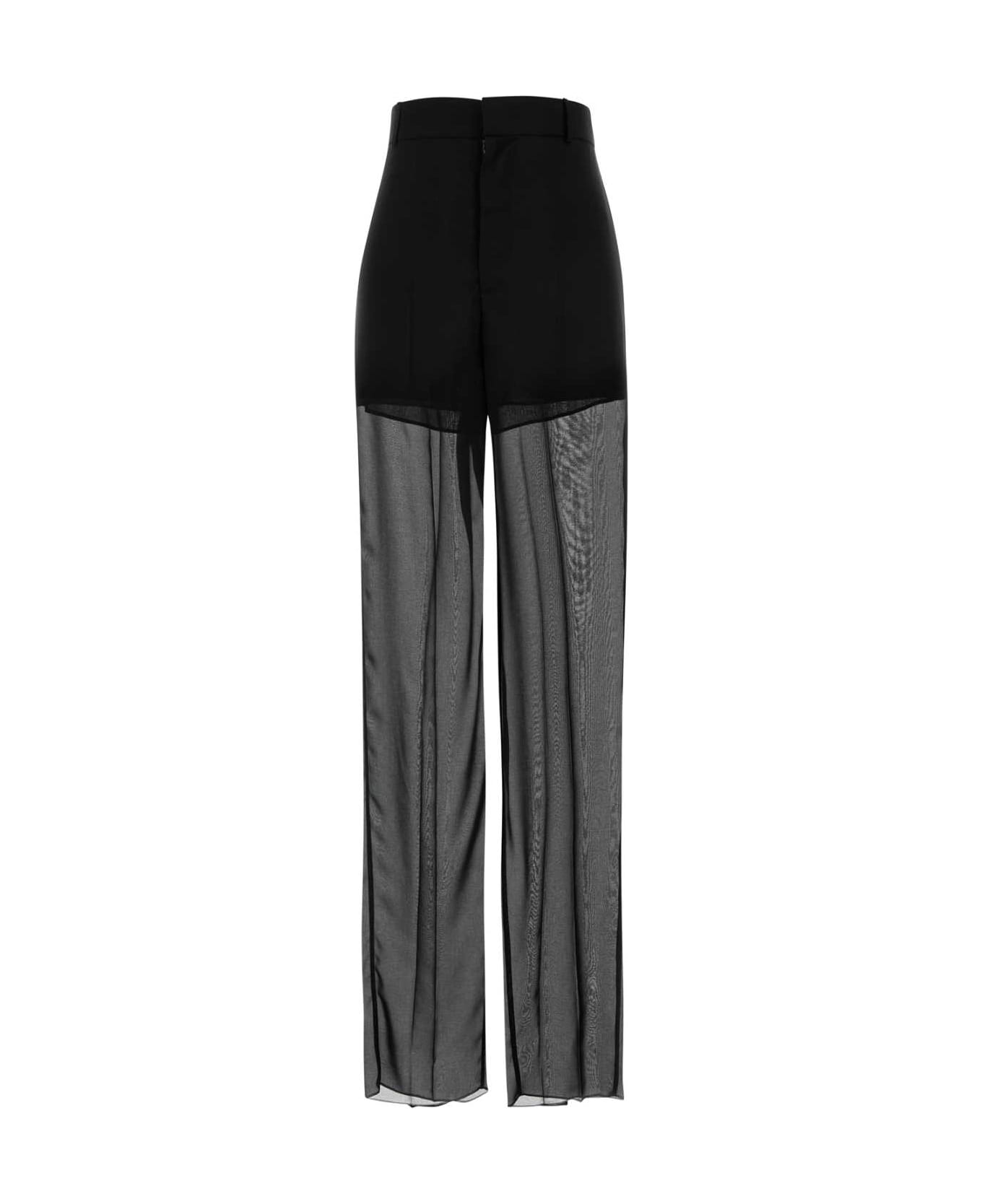 パンツ Blumarine SS25 Black crepe pant (4P094A N0990) Blumarine Black Crepe Pant | italist