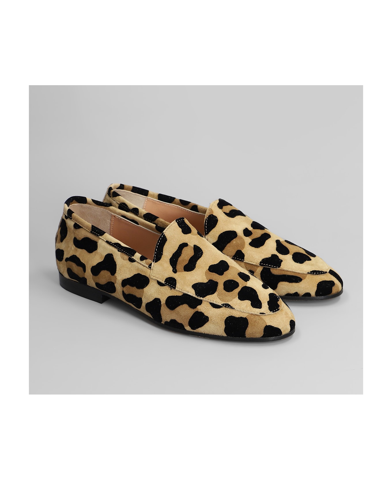 Anniel Loafers In Animalier Suede - Animalier