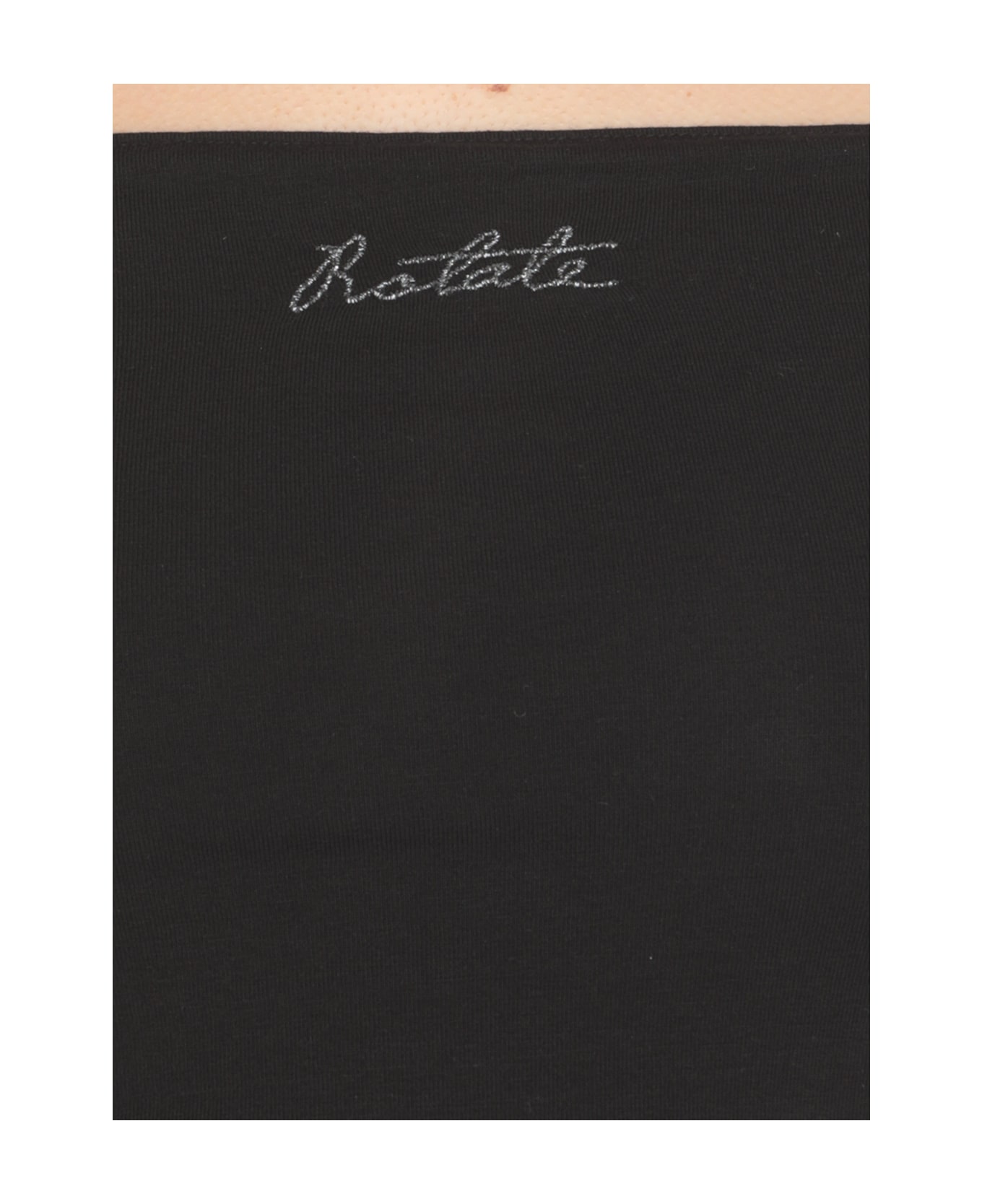 Rotate by Birger Christensen Cotton Top - Black