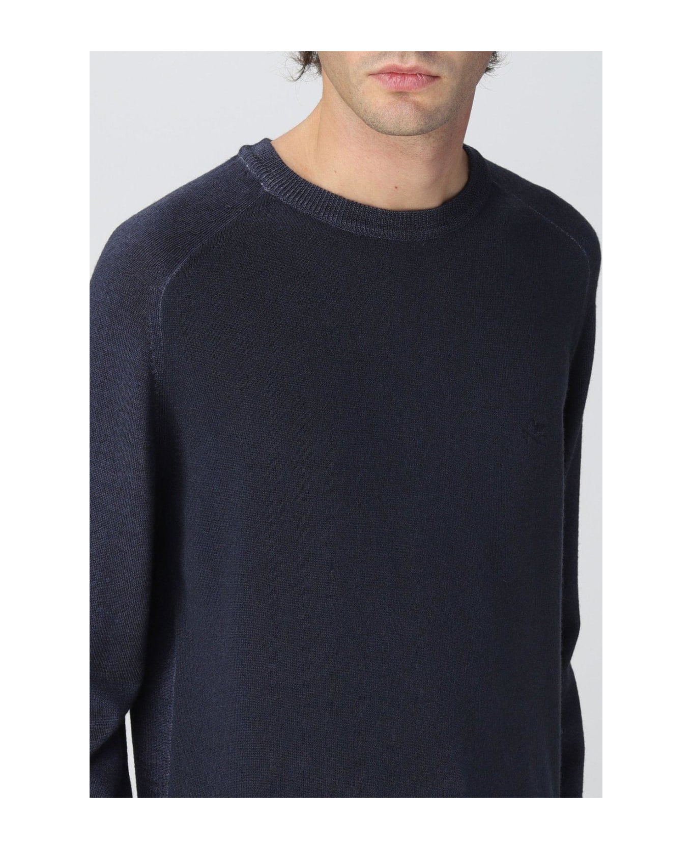 Etro Logo Embroidered Knitted Jumper