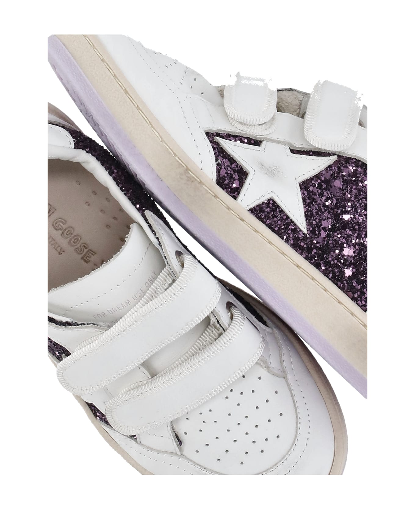 Golden Goose Ball Star Strap Sneakers - White