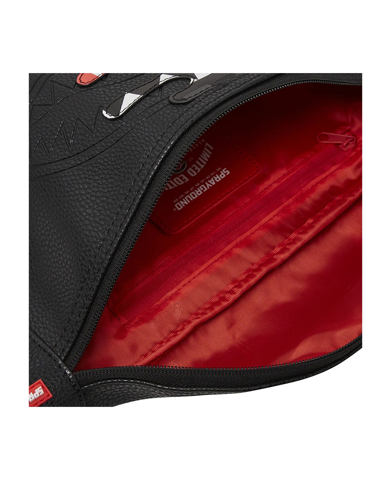 Sprayground Unfinished Shark Beltbag - Black