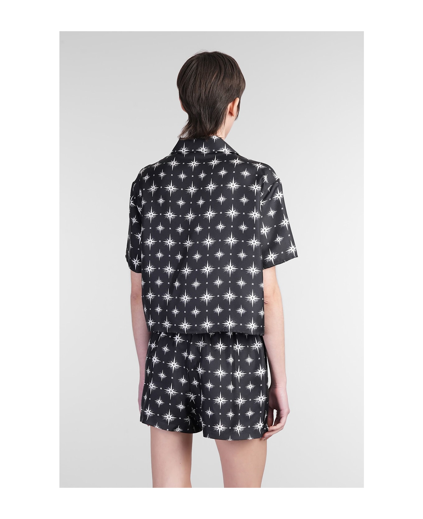 AMIRI Shirt In Black Silk - black