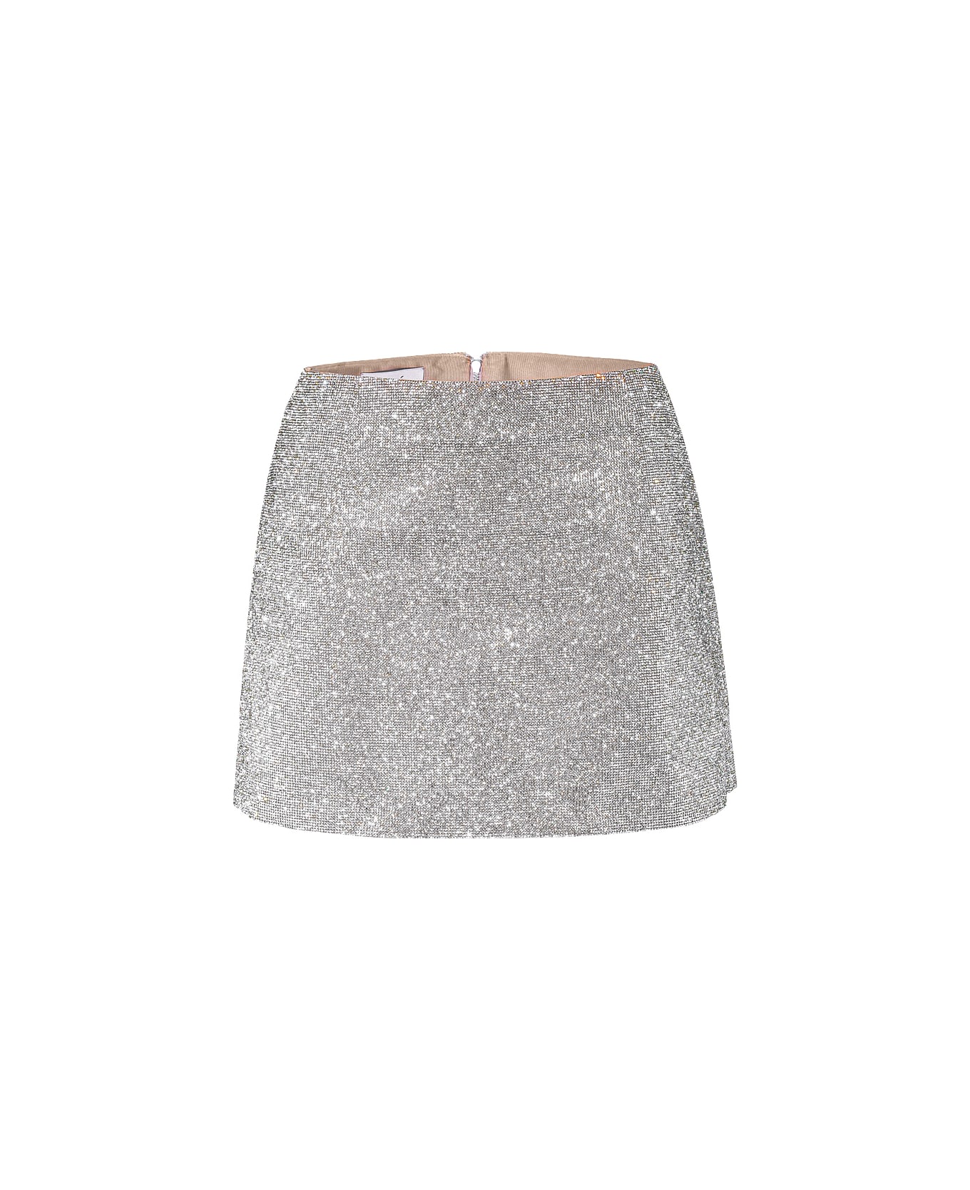 Nué Camille Skirt lace-detail - Silver