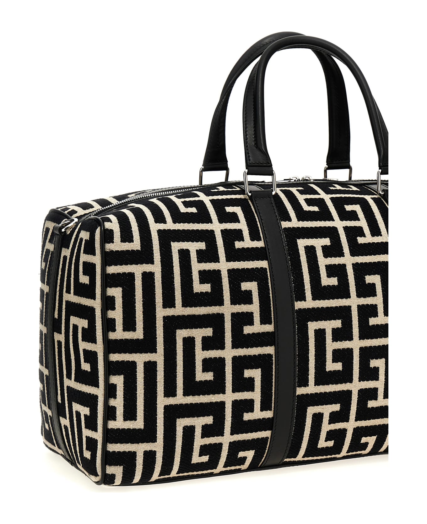 Balmain 'voyage' Duffel Bag - White/Black