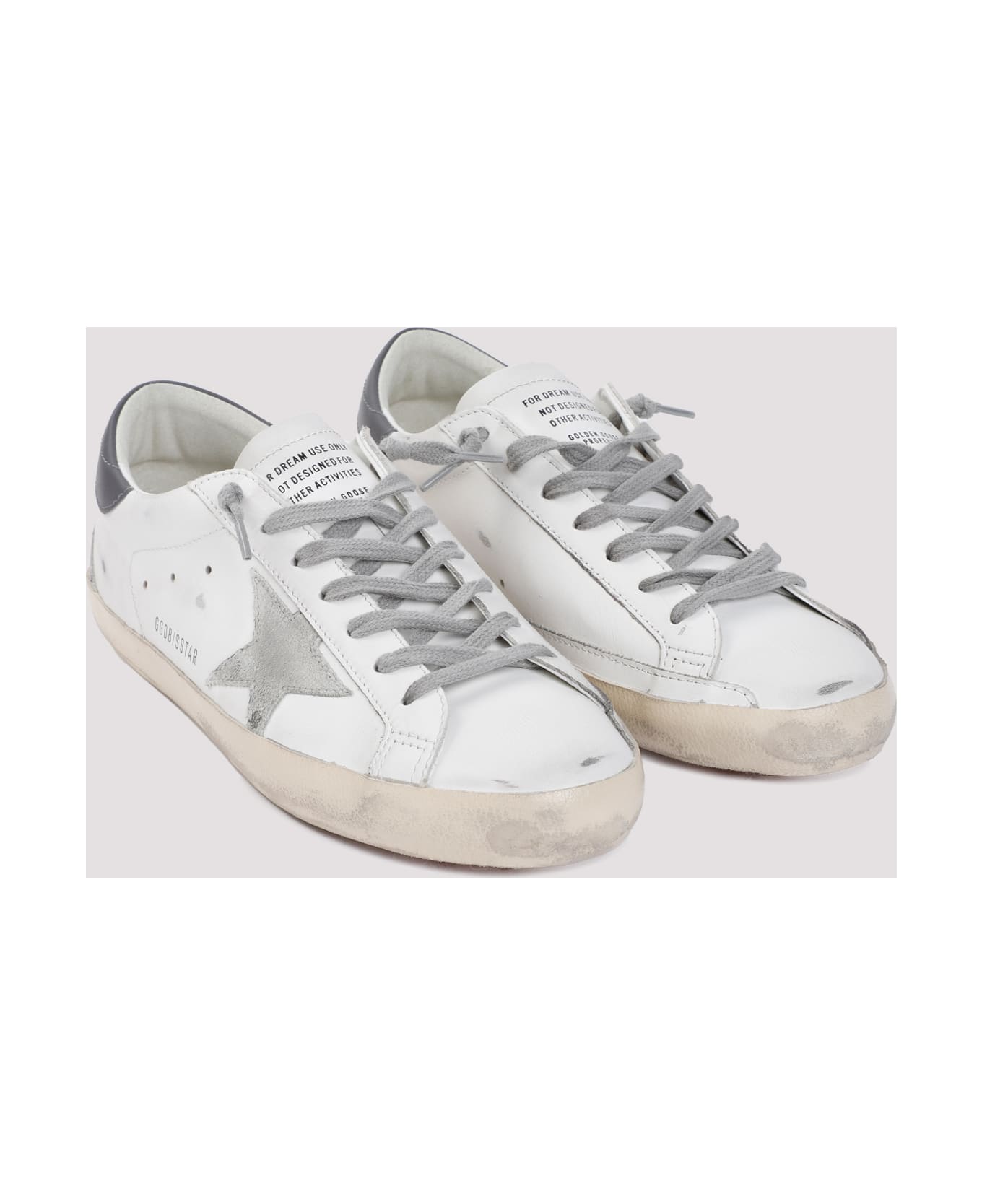 Golden Goose Superstar Sneakers - White Ice Dark Gray