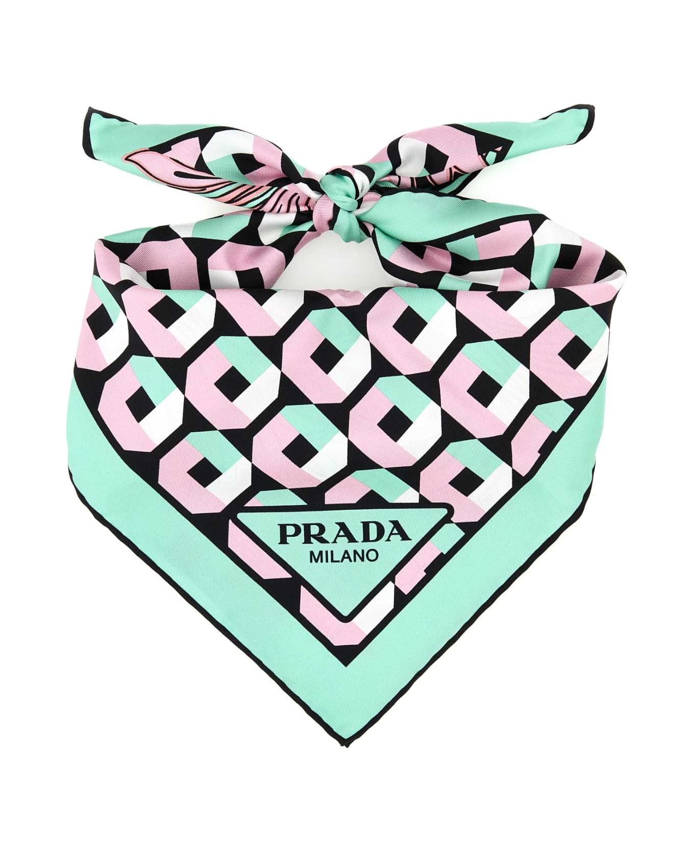 PRADA プリント Twill Headb＆ Prada Printed Twill Foulard | italist