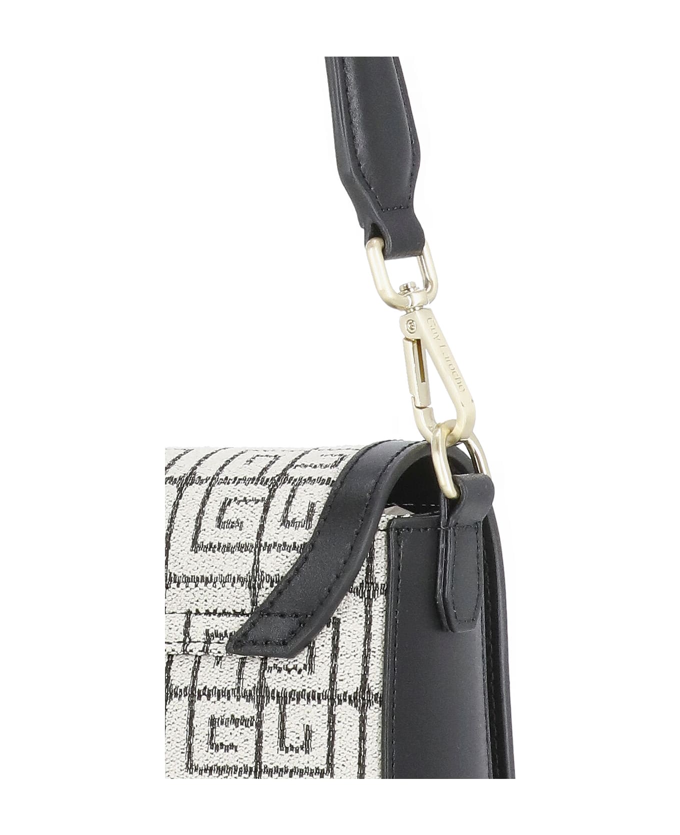 Guy Laroche Monogram Shoulder Bag - Black