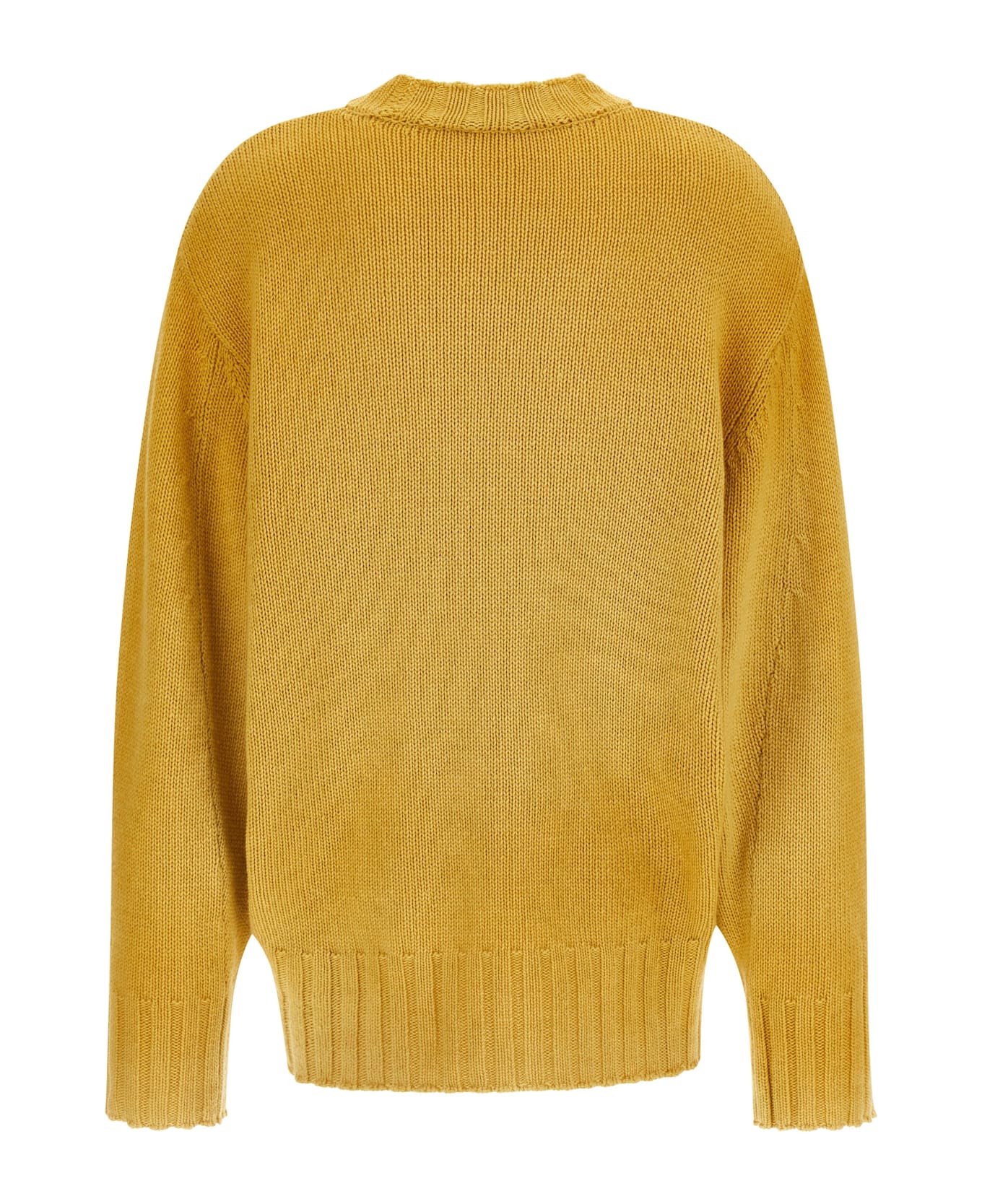 The Attico Logo Embroidery Sweater - Yellow