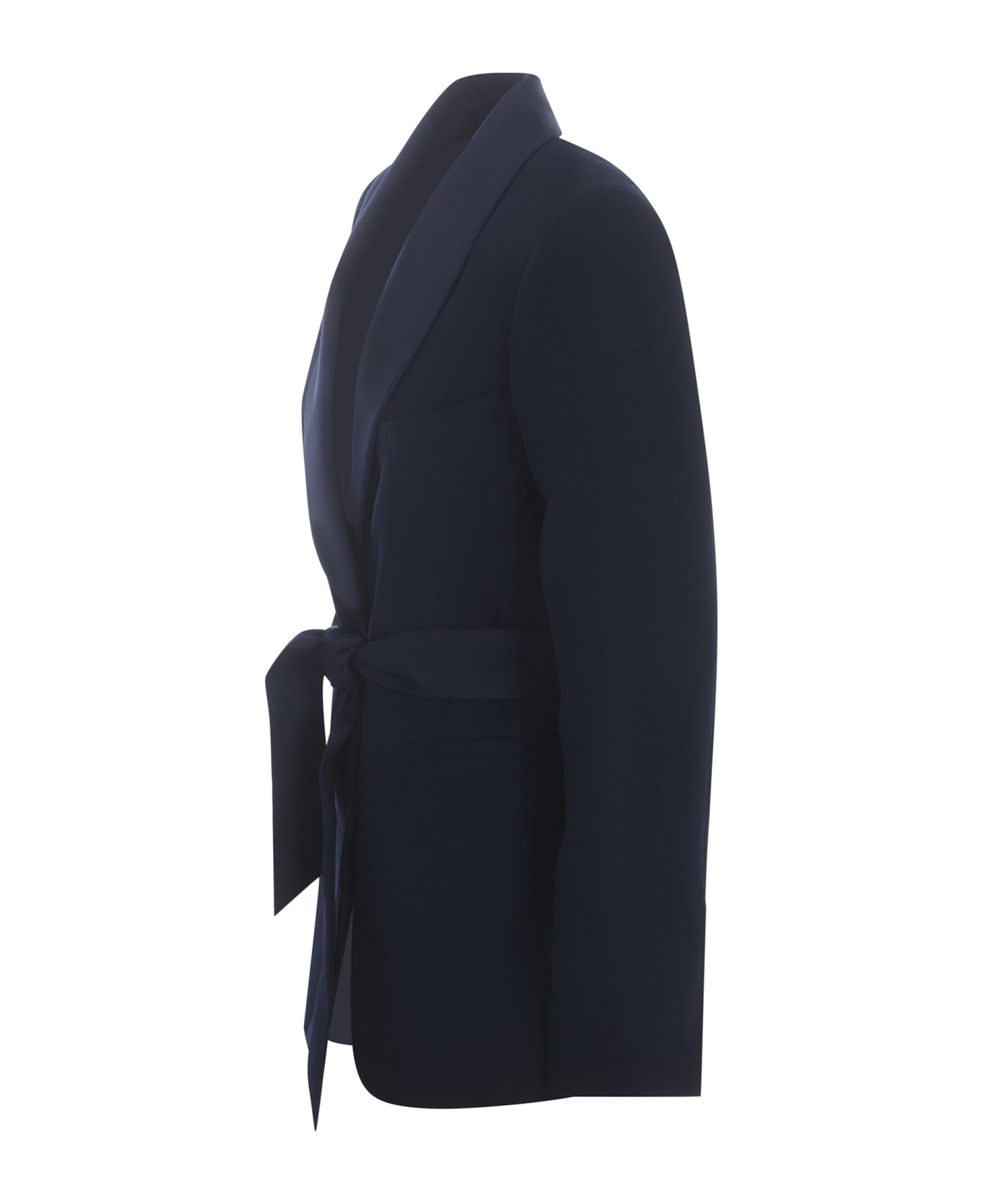 Manuel Ritz Tuxedo Jacket Manuel Ritz Made Of Never Satin - Blu