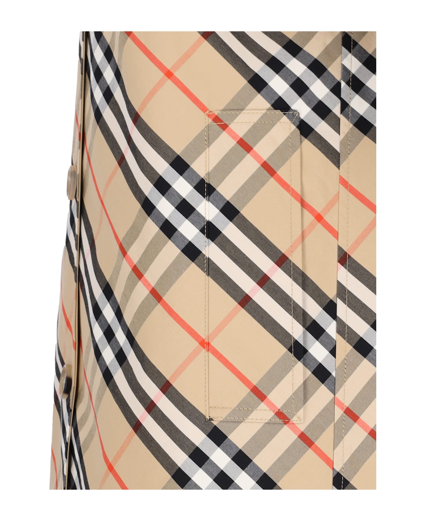 Burberry Reversible Midi Coat - Beige